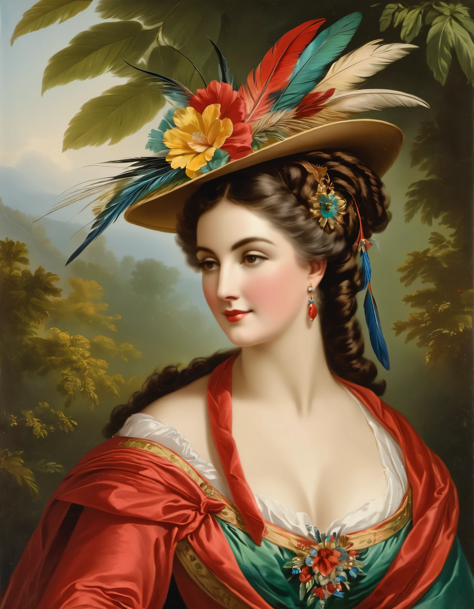 in the 19th century，European and American women often use hummingbird feathers as hat accessories，