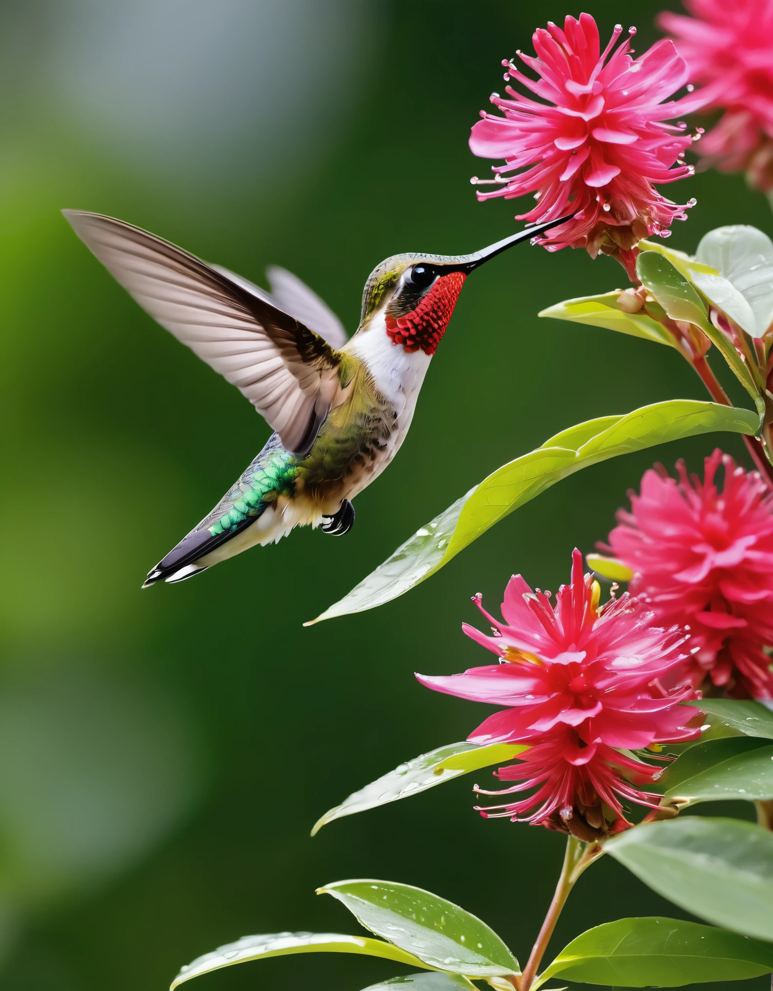 Precision Mechanical Hummingbird，future，fantasy，Steam cyberpunk，future宇宙