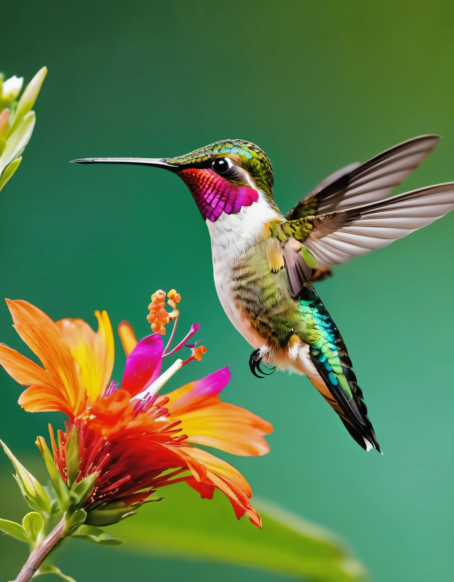 Hummingbirds are the only birds that can fly both upside down and upright,Small and exquisite,The feathers are extremely colorful,dazzling,Loved by people,in the 19th century,European and American women often use hummingbird feathers as hat accessories,