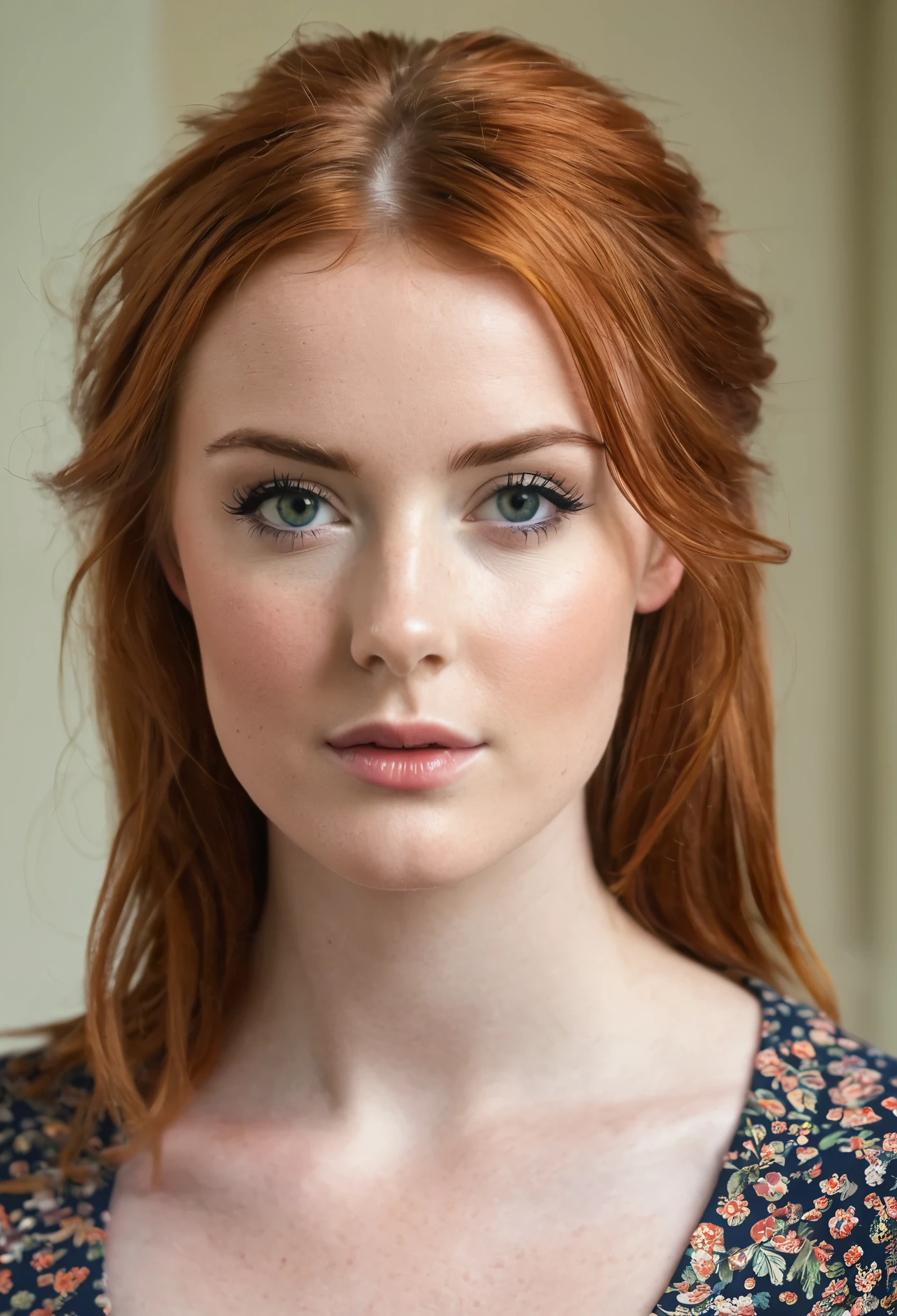 Beautiful British girl readhead