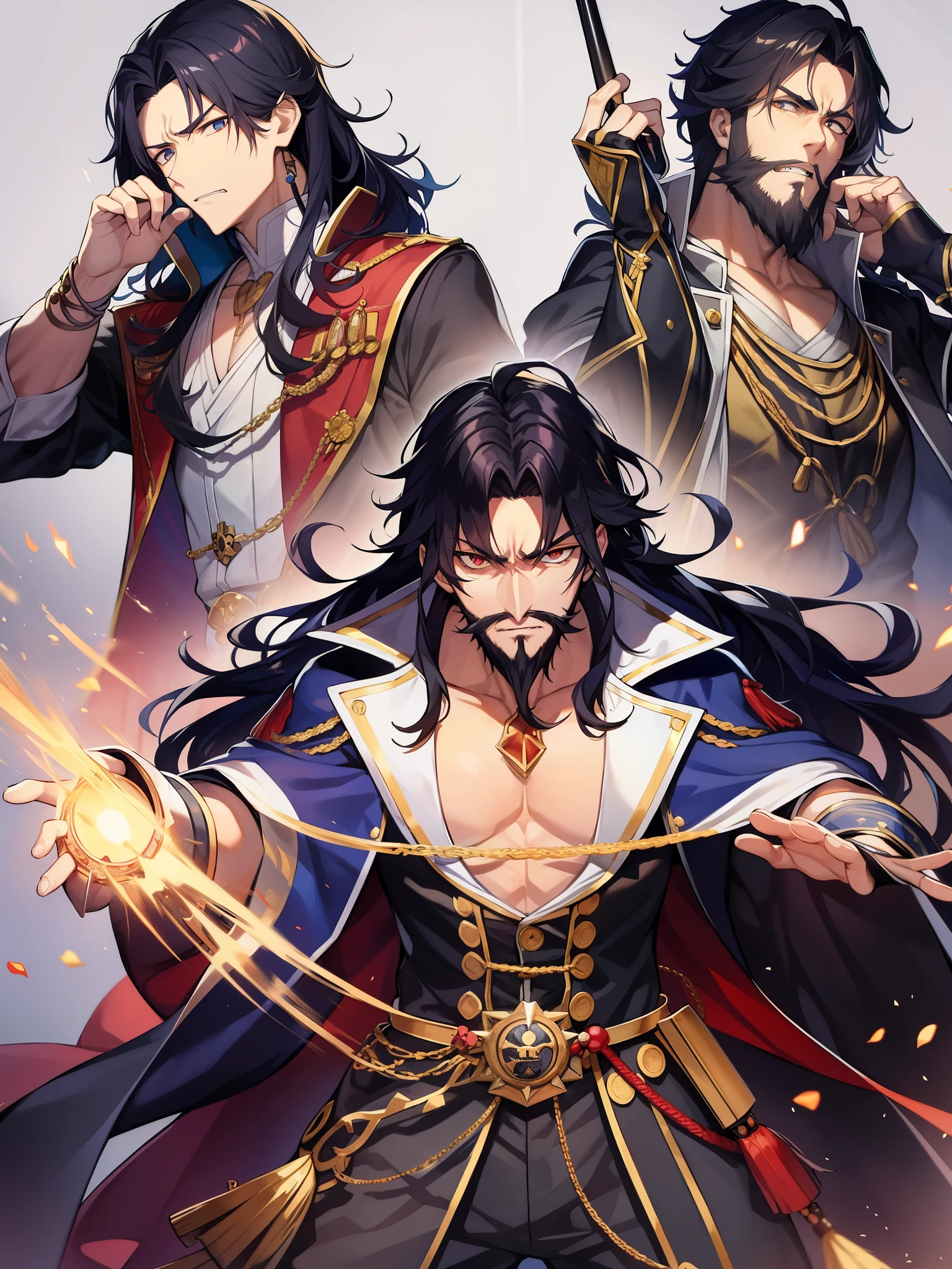 Fate/Grand/Order、caribbean、black beard、edward teach、black hair、black beard、black cloak、red pants、golden necklace、middle-aged otaku、creepy otaku、(((clawed man)))+++、「Iの怒りが有頂天!」、「Go degozaru Go degozaru!I自慢の大砲も大変な事に!?『queen anne's revenge(queen anne's revenge)』Age of Discovery、big pirate、Big Villain、black beard海賊団、big giant、muscular、big pirateとしての覇気とカリスマ性、((Boat:Queen Anne's Revenge))、I、Dufufufu、「I couldn't find a chance to rest my head until just before I died.」「A wise man playing a fool」、For a rich beard、There are fuse wires woven in here and there.、rotten々The glowing eyes are said to be exactly that of the goddess of hell.。Sometimes he shows his fangs to his subordinates on a whim.、Therefore, his subordinates feared him as the devil incarnate.。Twenty sword wounds、Even after receiving five bullets, he continued to fight with an angry expression on his face.、It is said that he finally gave out and died while loading his gun.。