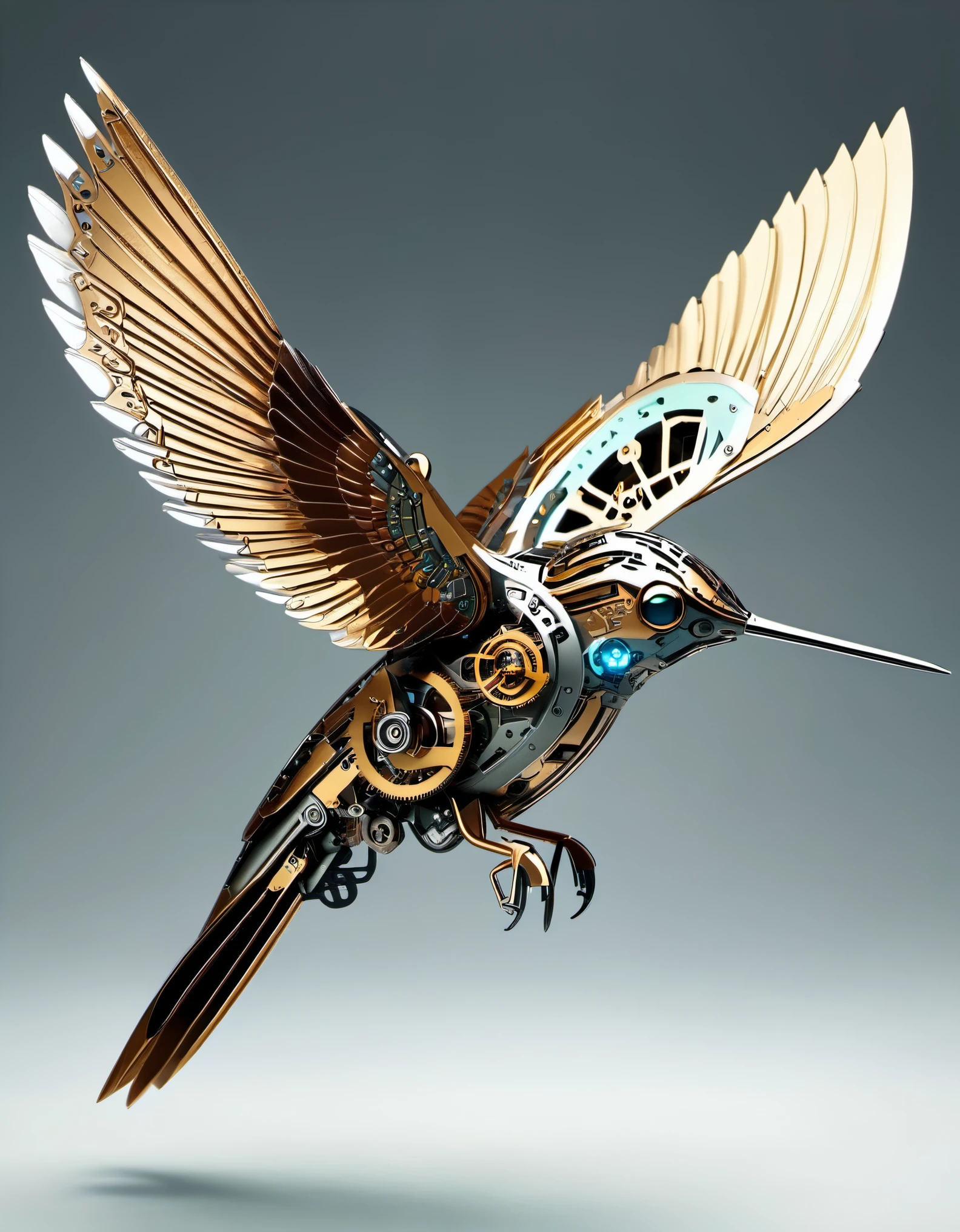 Precision Mechanical Hummingbird,future,fantasy,Steam cyberpunk,丛林future宇宙