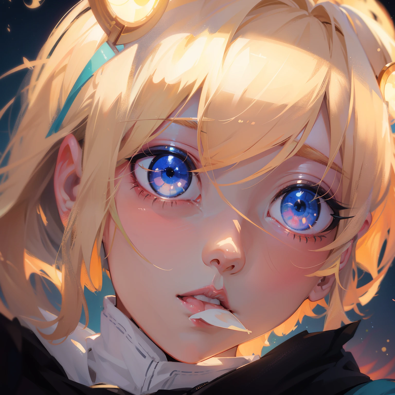 Blonde haired anime girl with goggles and blue eyes, anime style 4 k, portrait anime space cadet girl, anime art wallpaper 4k, anime art wallpaper 4k, anime art wallpaper 8k, anime styled digital art, anime style. 8k, detailed digital anime art, rossdraws cartoon vibrant, anime style digital art, advanced digital anime art, digital anime art