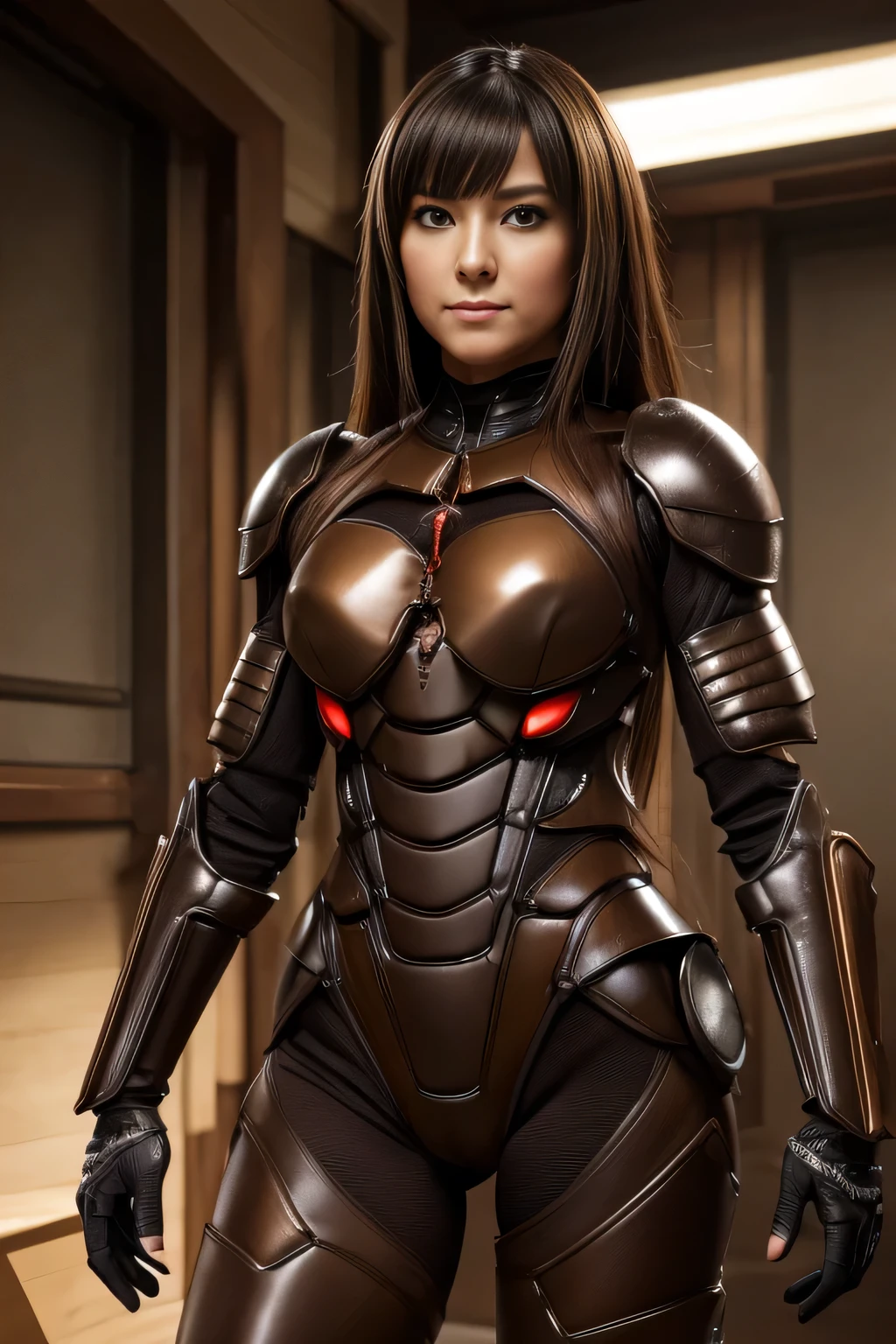 (High resolution,masterpiece,highest quality,Very detailed CG, anime, official art:1.4), realistic, photograph, amazing detail, everything is complicated, shiny and glossy,Amazing number of layers, 8K wallpaper, 3D, sketch, cute, figure,( alone:1.4), perfect female proportions,villain&#39;s daughter, (Fusion of dark brown cockroach and lady:1.4), (brown cockroach woman:1.2), (brown cockroach woman:1.2), (Fusion:1.2), (alone:1.4), (evil smile:1.2), muscular, abs, (Cockroach brown exoskeleton bio insect suit:1.4), (Cockroach brown exoskeleton bio insect armor:1.2), (brown transparent cockroach feathers:1.4), (Antennae of brown cockroaches:1.3),
