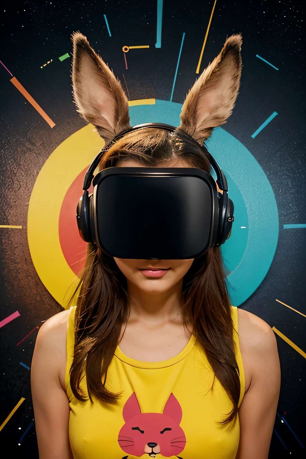 queria um coelho que tivesse algo a ver com tecnologia para uma logo marca de uma loja virtual chamada BunnyTec
