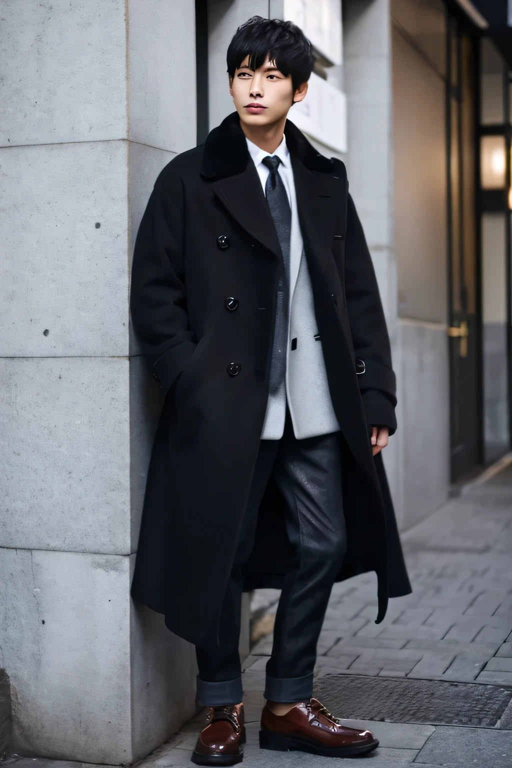 29-year-old Japanese human Snazzy dark coat Height 166 cm Weight 65kg