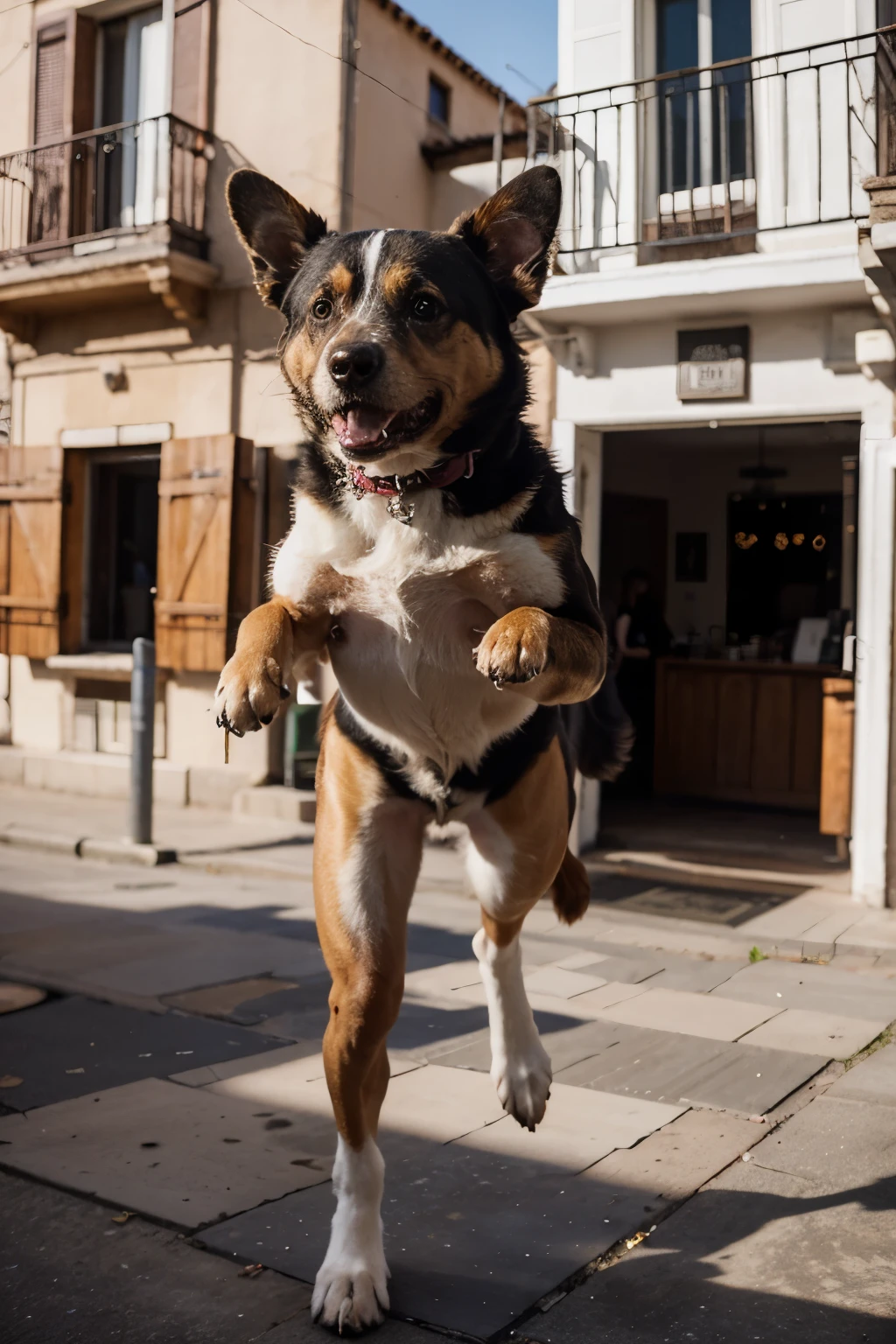 best quality , dog , wings , flying , granada, high resultion