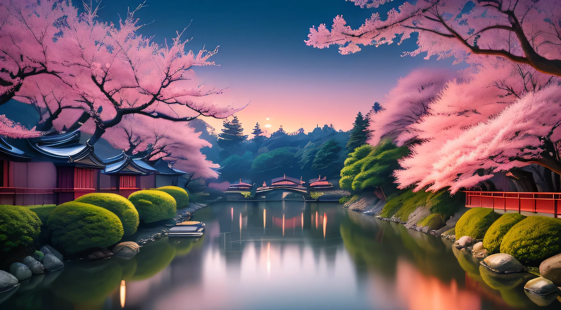 "Japan'Silence flows against a complex background, Expressing its beauty with precise 4K details."In detail、