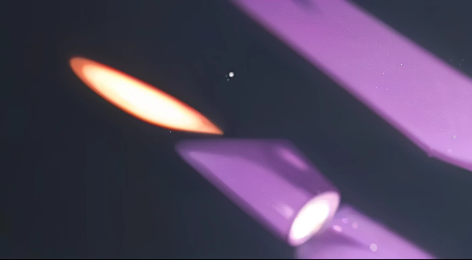purple and white candles are lit in the dark with a purple background, acidentalmente fotografado, taken on a 2000s camera, foto descoberta, taken through a telescope, lente discreta, fonte de luz singular vinda de baixo, taken with a 90s camera, Saturno ao fundo, fonte de luz da esquerda, scientific photo