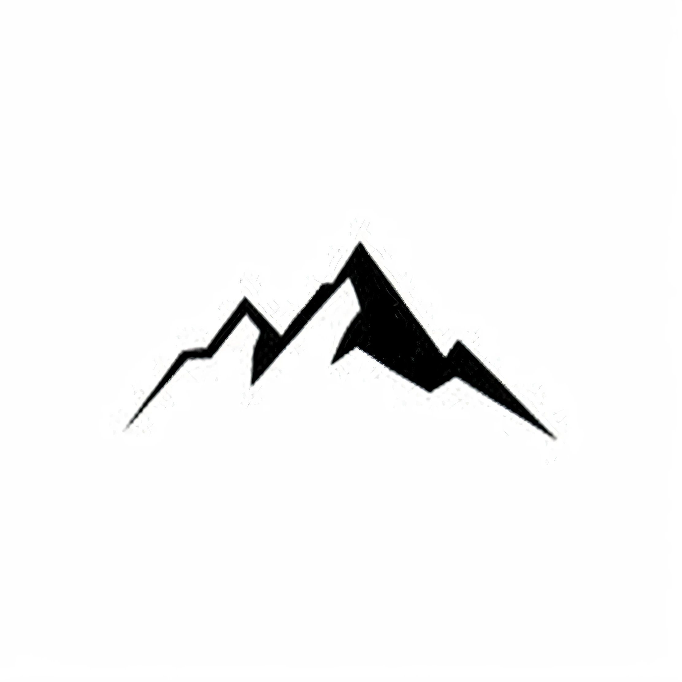 uma foto em preto e branco de uma montanha com uma prancha de snowboard, montanha, cadeia de montanhas, montanhas, montanhoso, montanhas, SVG minimalista, montanhascape, grande montanha, Mountain label, Vetor svg, picos, cadeia de montanhass, big mountains back there, svg Vetor, montanhas ao fundo, montanha alta, montanhaside, montanhas em segundo plano, Vetor