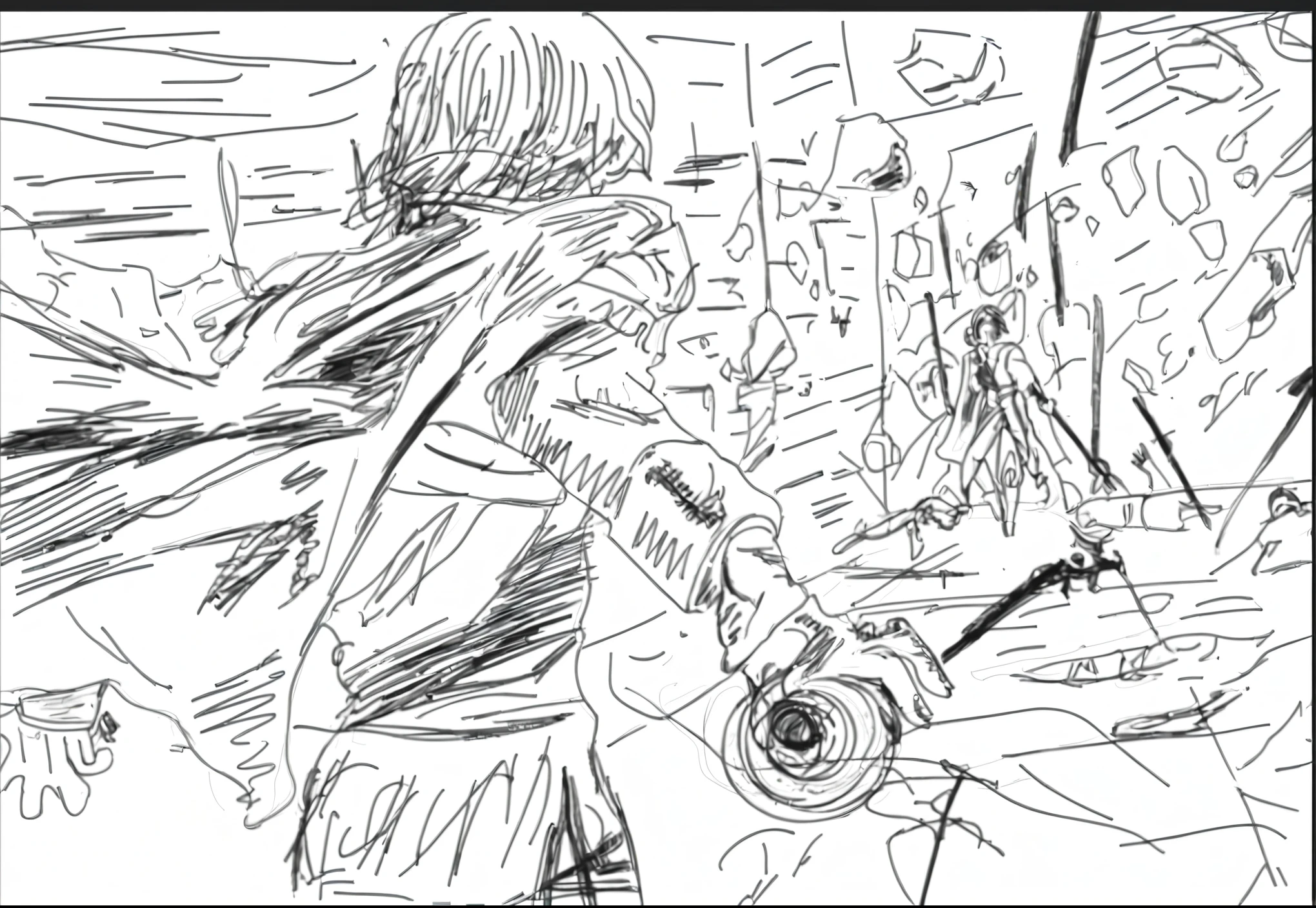 Adjust the strokes and retouch the sketch