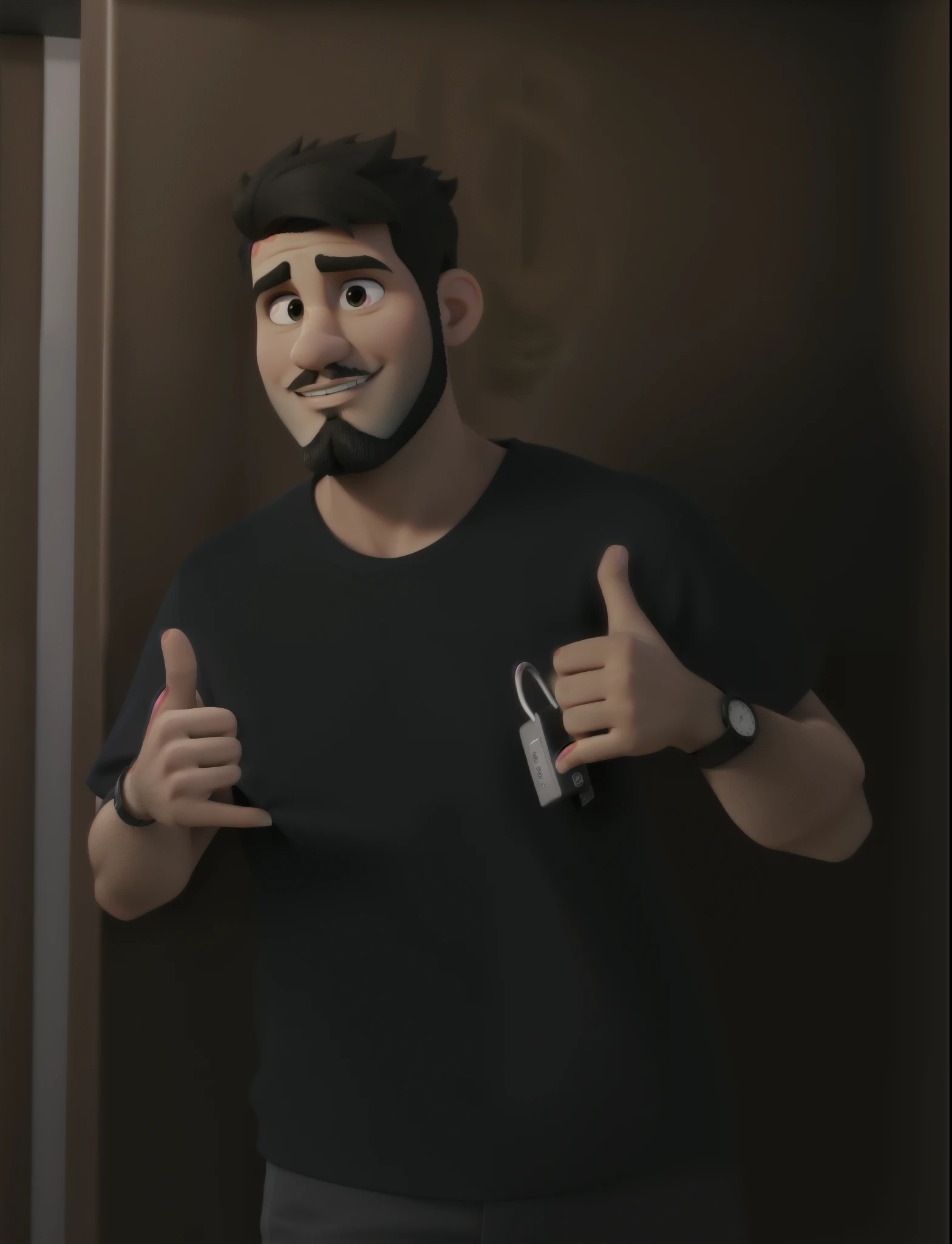 Seja muito fiel a imagem enviada. Fique atento aos detalhes como barba e cabelo. 3D de alta qualidade.