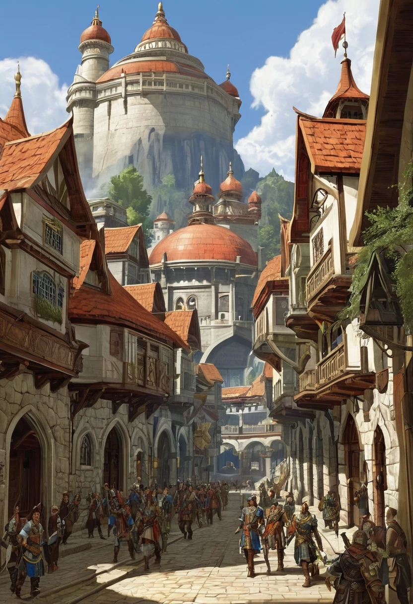 In the Pathfinder Roleplaying Game, Absalom is a major city and the largest in the world of Golarion. It serves as the center of government for the Pathfinder Society and is a hub of commerce and culture.