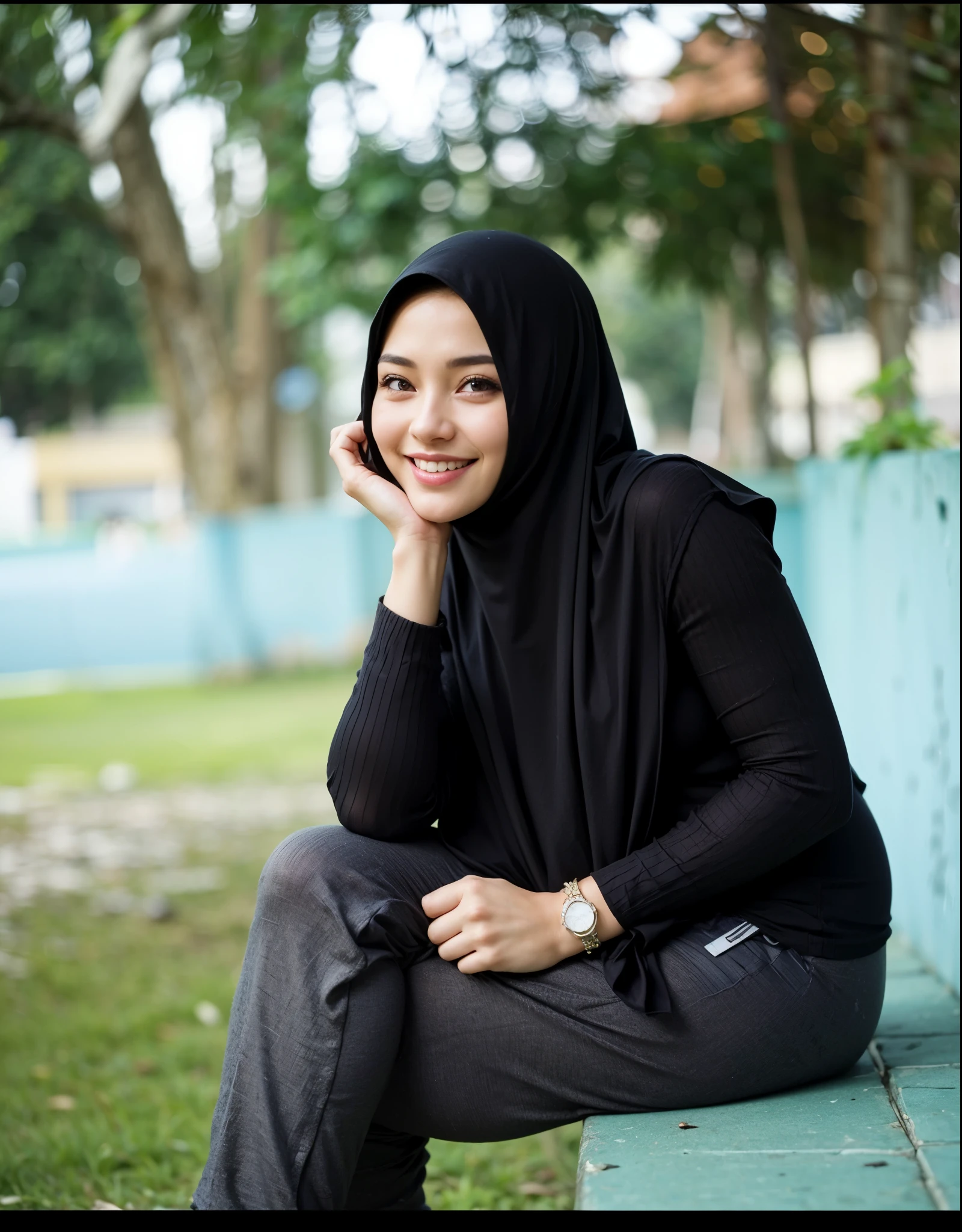 masterpiece, (ultra-high-definition portrait:1.4), Realistic, extremely detailed, CG unified, 8k, Clean lines, highly detailed, High-definition, raw color photos, she is smiling, Realistic portrait, Cinematic Light, Beautiful detailed, 1hijabgirl indonesian, (165cm tall, big breasts with very very tight clothes:1.5), Beautiful big breasts, breasts details, very tight, (Biggorgeous eyes, Fully smile with lovely look:1.5), (Fine face:1.4), Close up of a girl in Beautiful clothes with errcted nipple, biggorgeous eyes, Soft smile, scarf, (Beautiful Tight Clothing with curvaceous body:2), pose 4 of 1 6, Undress, No bra, (nipples that are clearly sticking out detail:1.2), Outdoors, high intricate detailed, float, cum on, Sense of truth, beautiful landscape forest, sexy lighting,