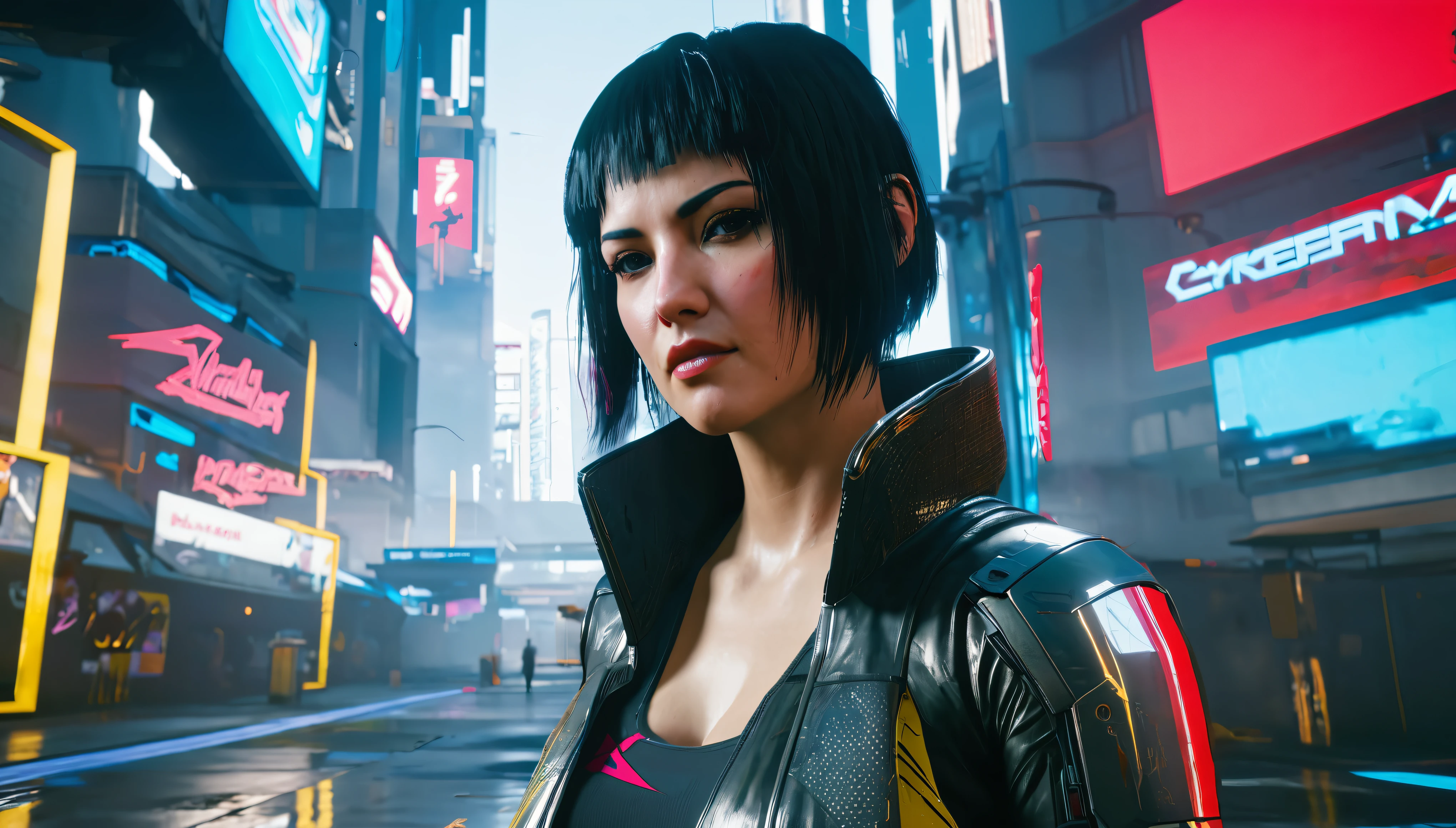 Cyberpunk 2077 estrelando o personagem principal de Mirror&#39;s Edge