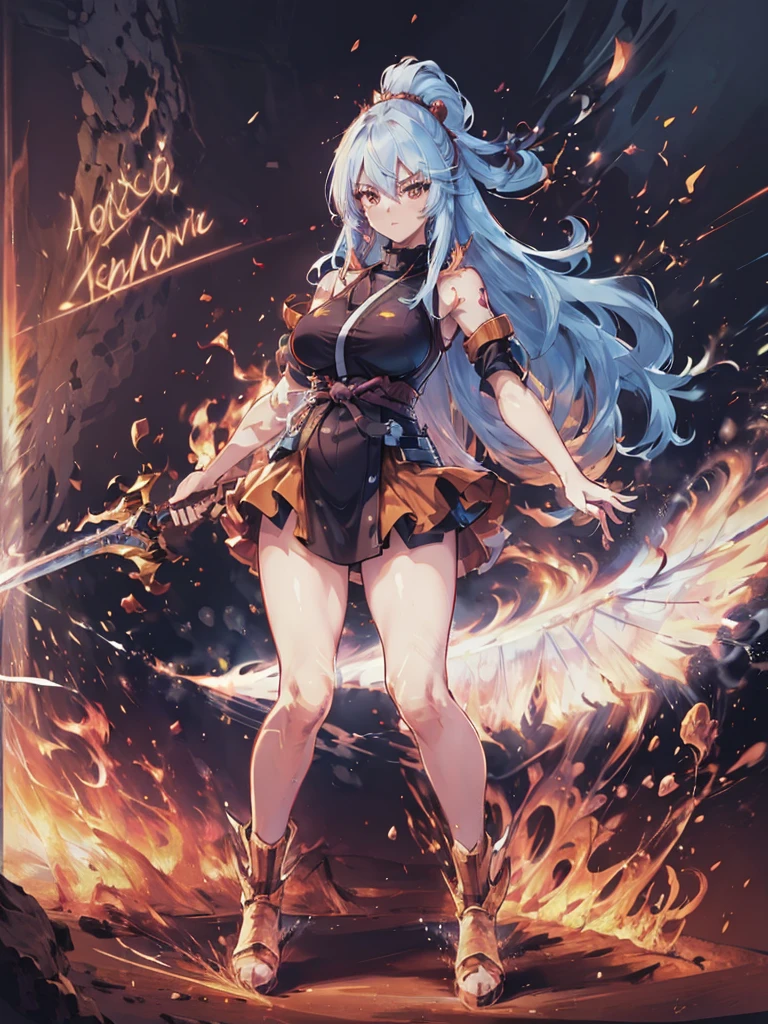 (masutepiece, best quality), (perfect athlete body: 1.2), (detailed hair), ultra-detailed, anime style, full body, cyberpunk ninja girl, Japanese hairstyles, wield a giant flaming sword, standing in the desert, Use high-tech boots, 8K high resolution, trend art station, white background, standing in the desert, full body, (masutepiece, best quality), (perfect athlete body: 1.2), (detailed hair), ultra-detailed, anime style, full body, cyberpunk ninja girl, Japanese hairstyles, wield a giant flaming sword, standing in the desert, Use high-tech boots, 8K high resolution, trend art station, white background, standing in the desert, full body,