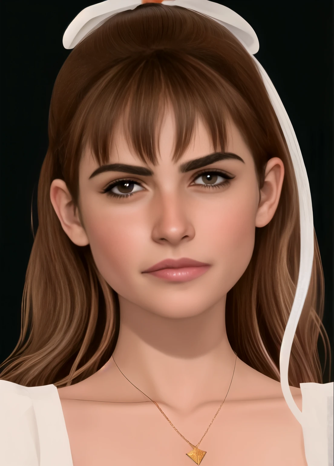 um close de uma mulher com um colar e um colar, detalhado Realista Face, Realista detalhado Face, altamente detalhado Realista Face, real detalhado Face, pele brilhante, with very altamente detalhado Face, detalhado and Realista Face, Realista and detalhado Face, altamente_detalhado_Face!!!, Realista Face and details, Realista | detalhado Face, accurate detalhado Face, ultra Realista Face