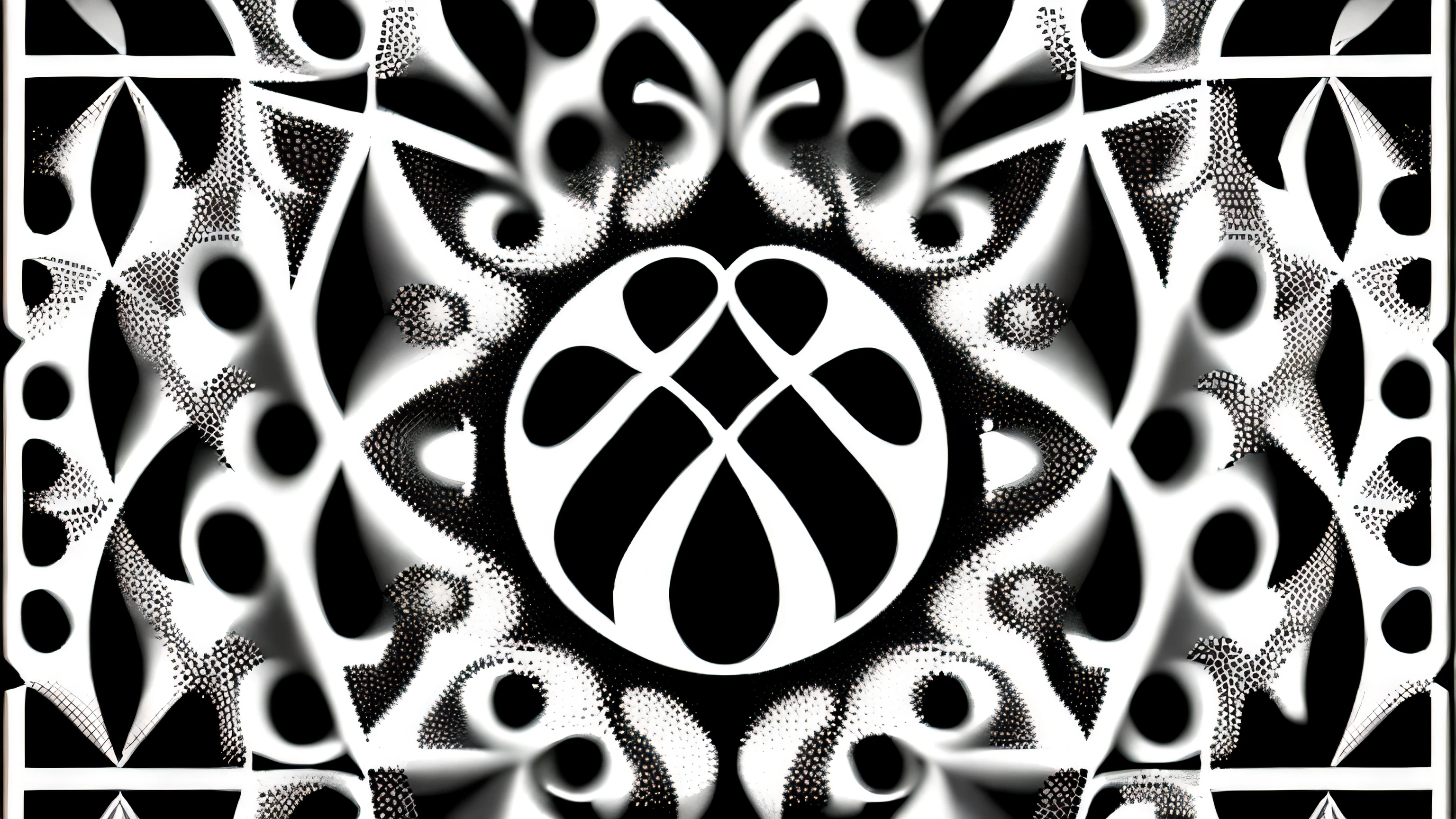Never ending fibonachi, never ending fractal patterns, circles, dark picture, black and white full screen desktop background, very dark picture, white lines, black background