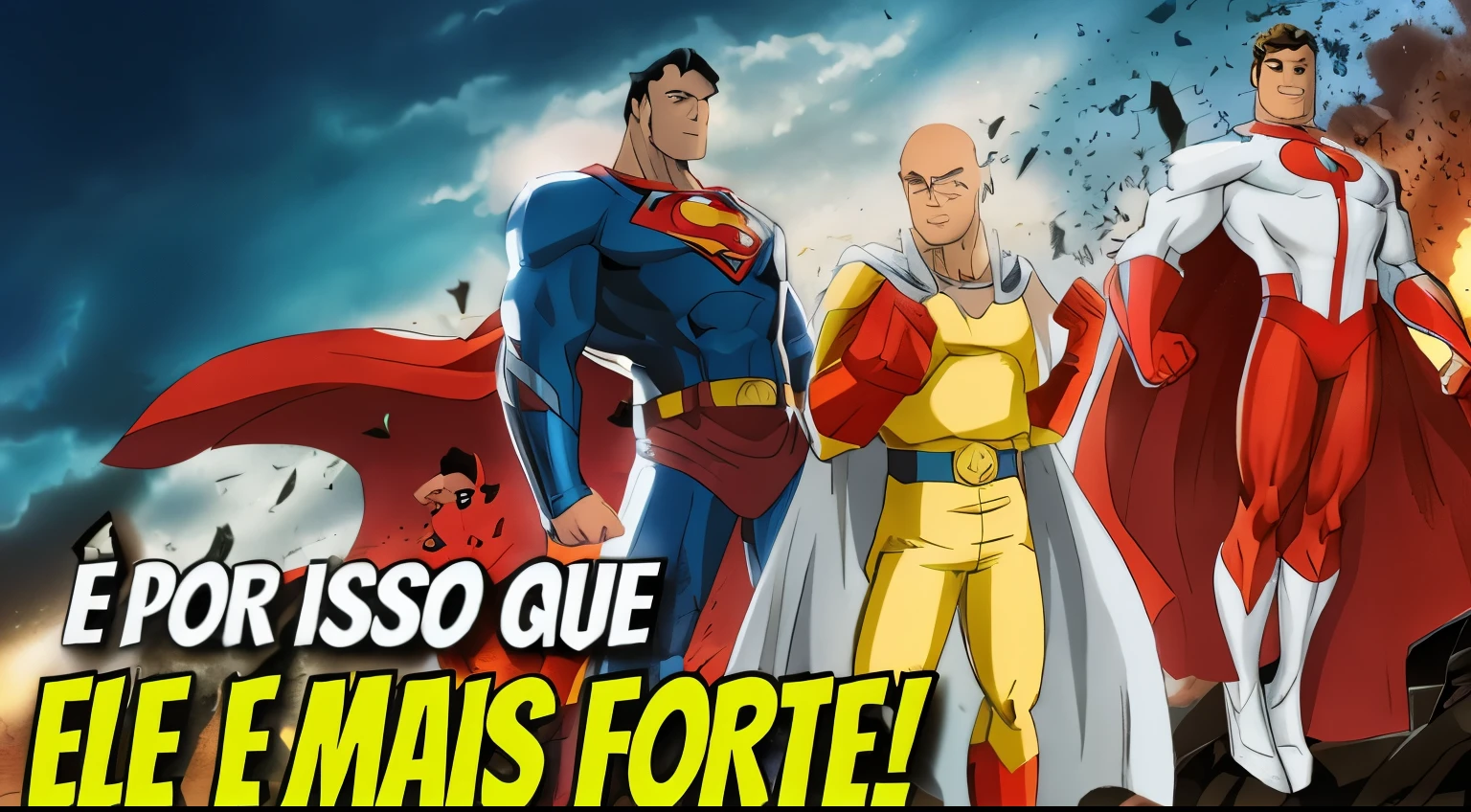 A close up of a cartoon of a group of superheroes, miniatura do youtube, motu, superpoder, oferecido, superpoders, heroic!!!, Super heroes