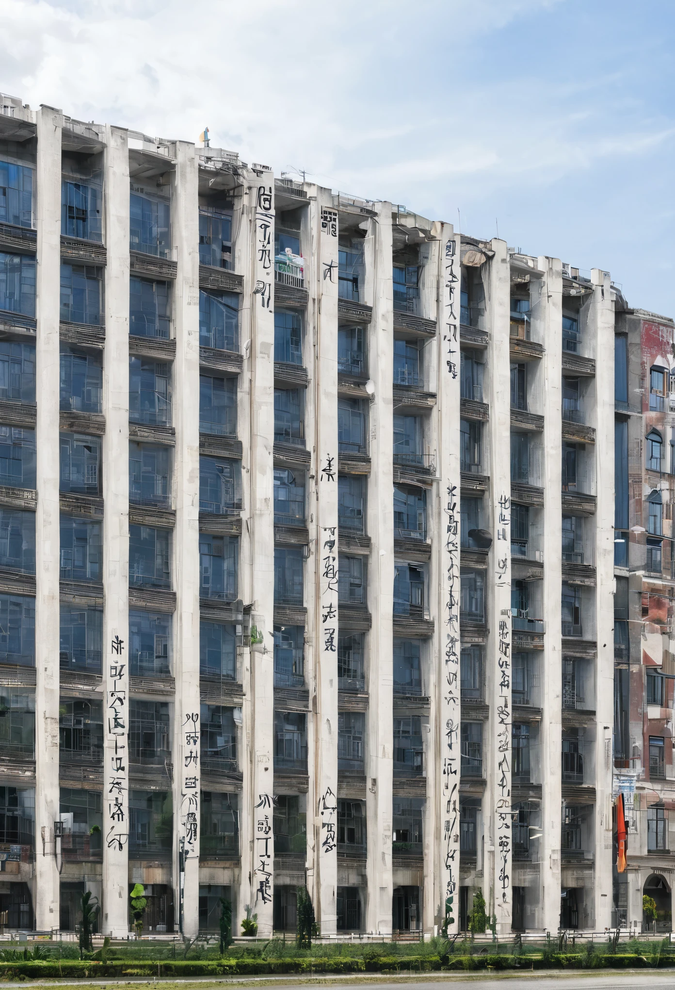 Large building with writing "Pilsu"