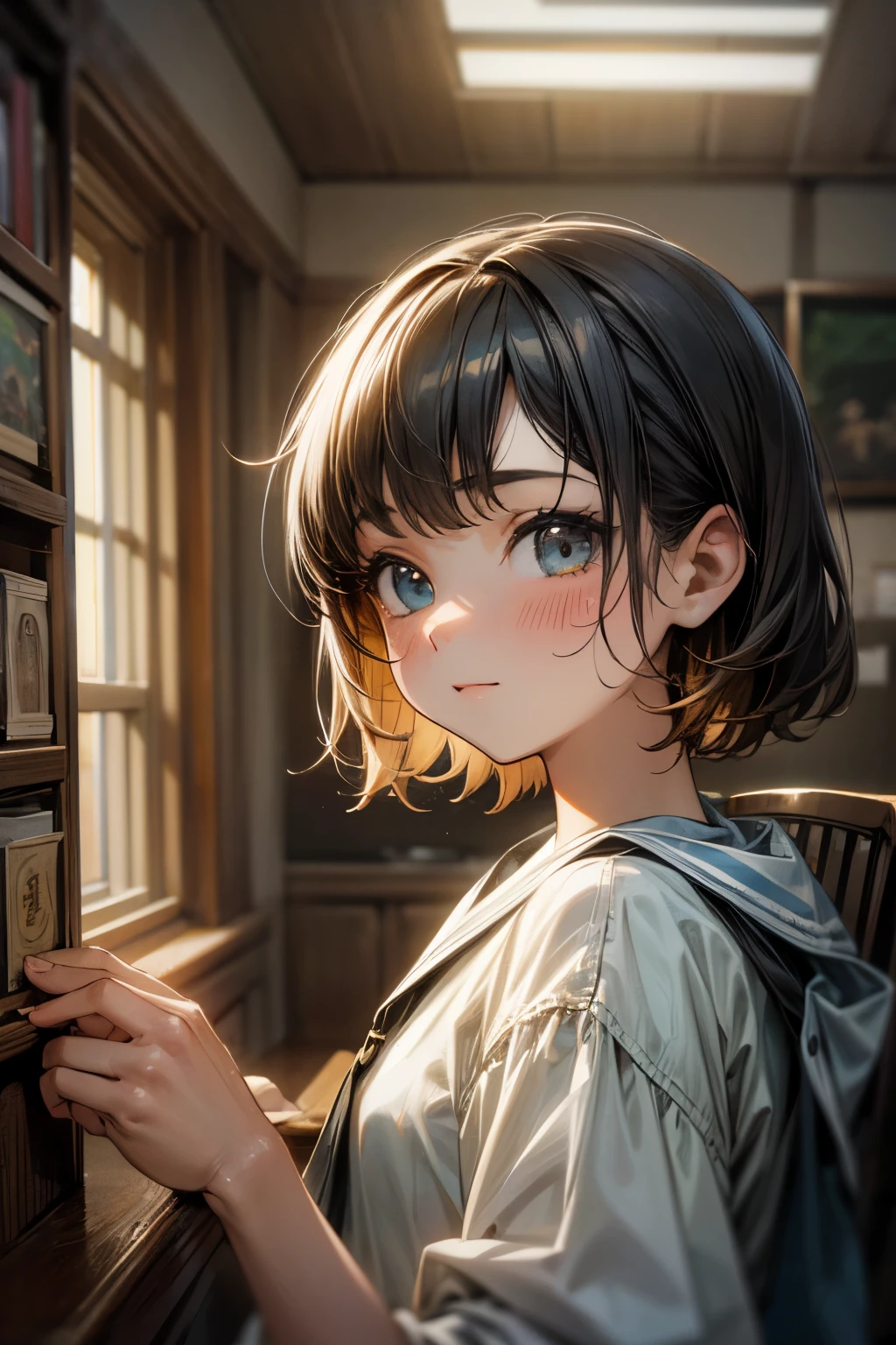 ((Masterpiece)), (Anime:1.3), ((best quality)), (RAW photo: 1.2), (High Definition:1.3), (Professional Photography:1.2), (12 years old),1girl,high quality illustration, (1girl:1.6), BREAK Lush Square, Lush Exploration,Premium Generosity, BREAK analog film, grainy textures, warm tones, nostalgic atmosphere, organic imperfections, classic charm, timeless aesthetics ,