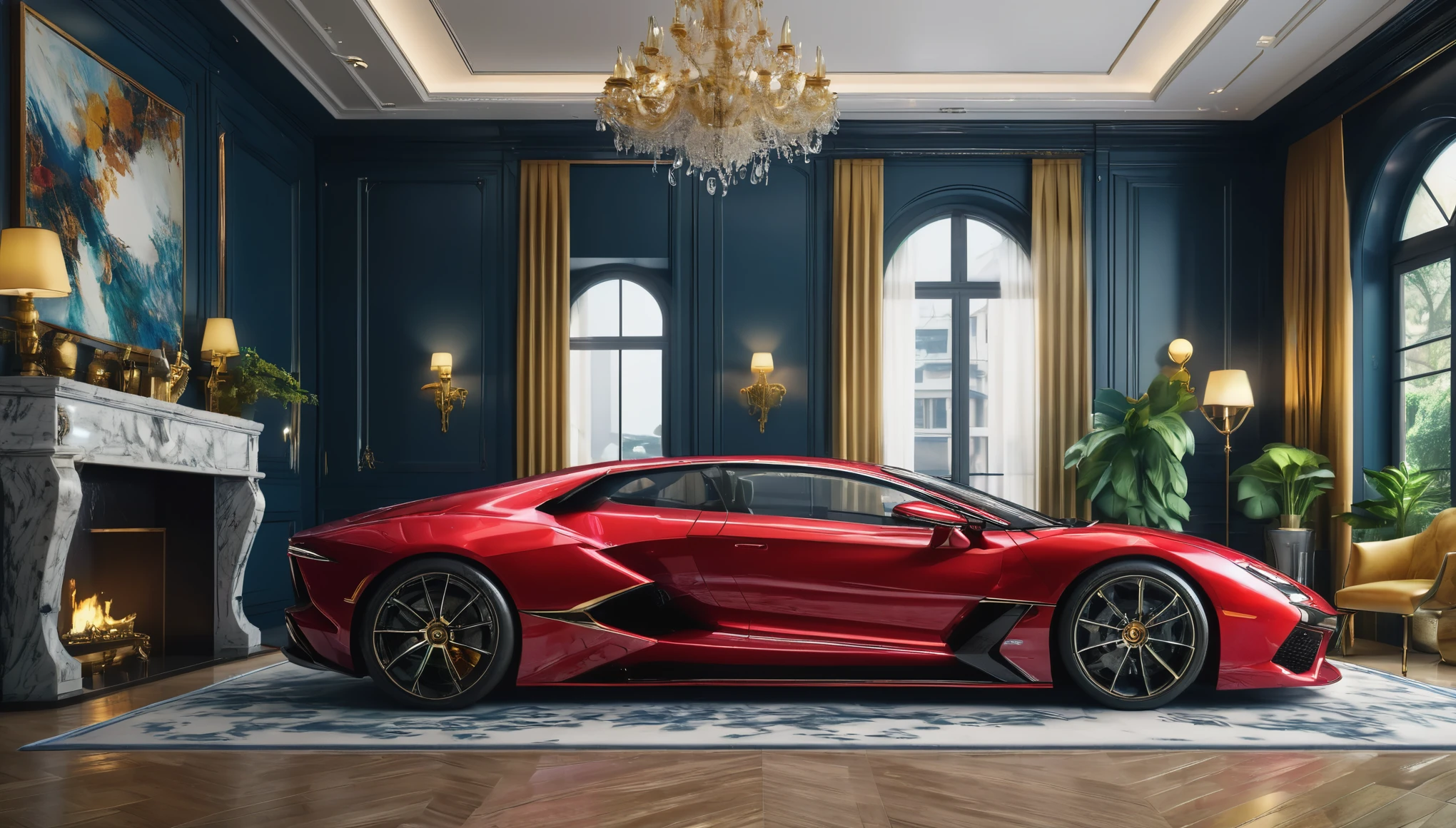 create an image demonstrating the style of ((Luxury)) style, hyper realistic, 8k, vibrant colors, sharp crisp image