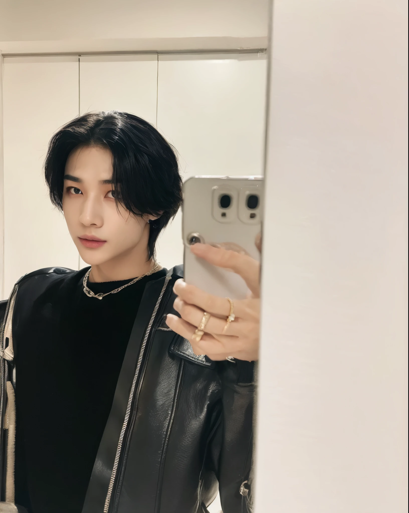 Hyunjin from Stray Kids face, Hyunjin, bad boy, jovem afiado