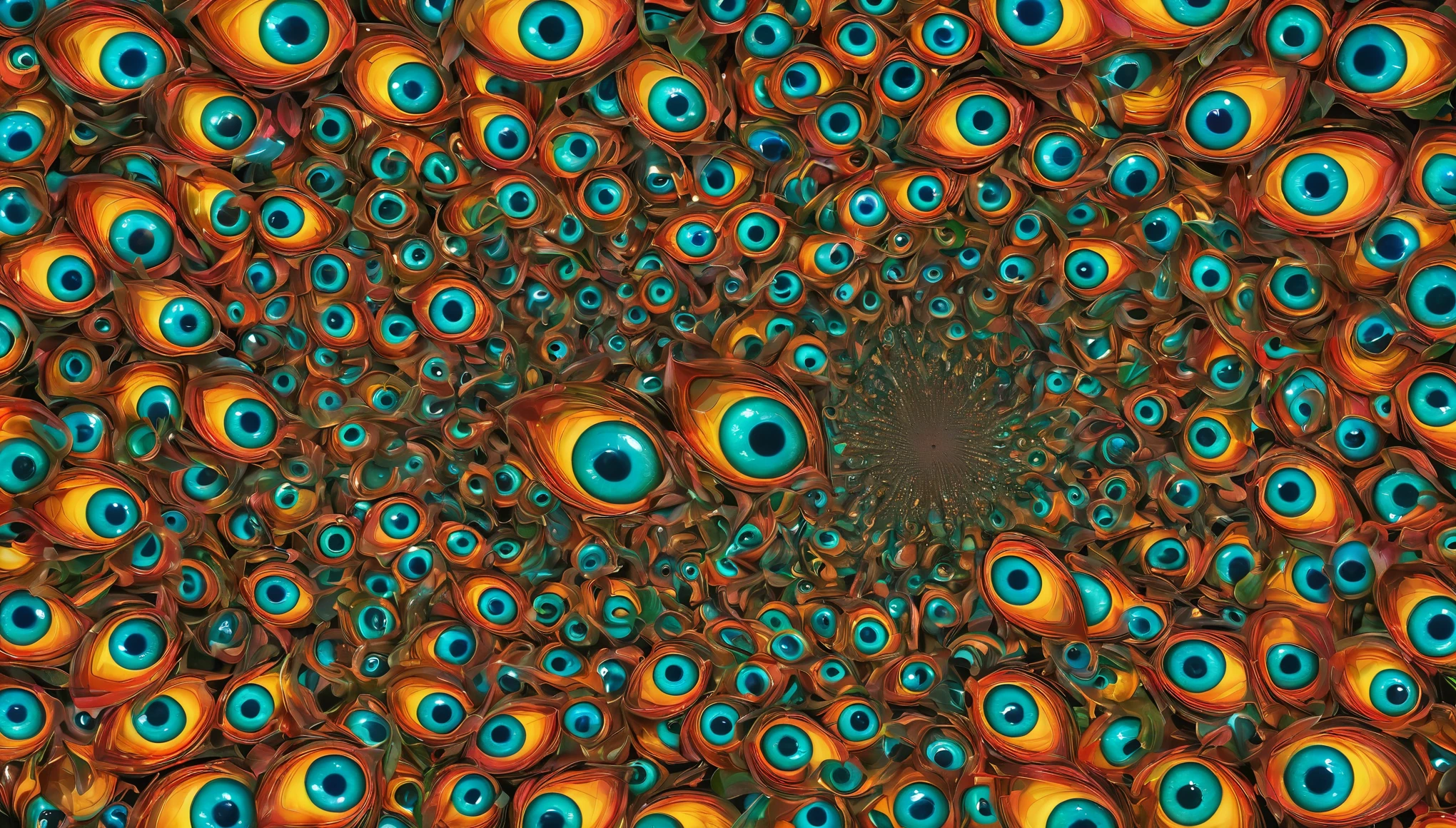 create an image demonstrating the style of ((Magic Eye Illusion)) style, hyper realistic, 8k, vibrant colors, sharp crisp image