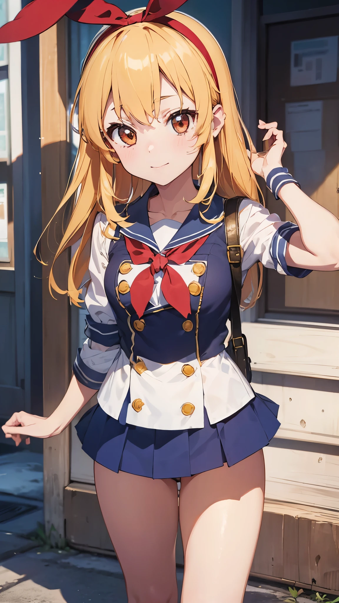 (masterpiece, best quality, highly detailed, ultra detailed, high resolution, absurdres, 4K, 8K:1.2),
BREAK,shimakaze uniform, 16 years GIRL,Blonde_HAIR,(RED Ribbon on HAIRband:1.2)