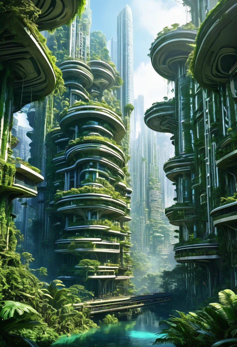 There was an ultra-modern city in the deep jungle, science fantasy