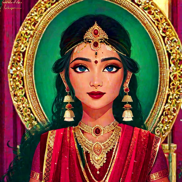 Indian, magi, bindi, jewelry