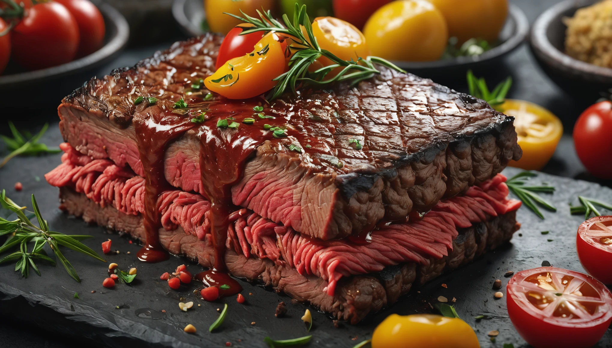 create an image demonstrating the style of ((Meatcore)) style, hyper realistic, 8k, vibrant colors, sharp crisp image