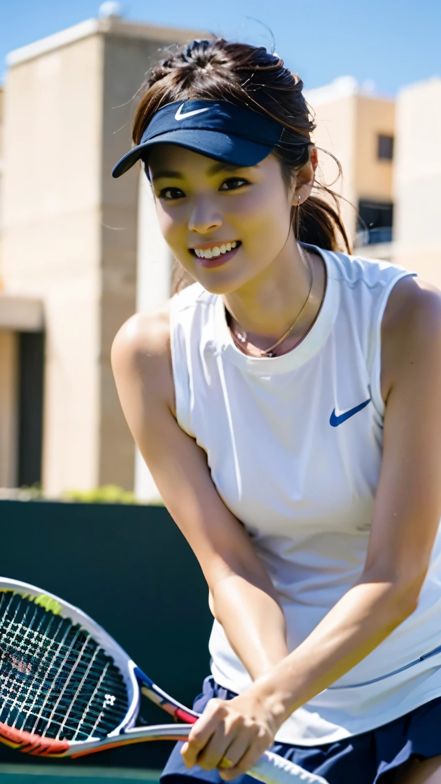 (perfect anatomy),((Ulzan 6500)),Beautiful top-notch young tennis player,Wimbledon center court,Thin macho,A series of beautiful tennis moves,accurate stroke,Wearing an elegant pure white sun visor, polo shirt, tennis skirt, and shoes, she is playing a game while holding a racket.,soft and flowing tennis play,dynamic portrait,A camera captures a tennis player at the moment he hits the ball with his racket.,magic lighting,Bright colors,Melting deep depth of field background using Hasselblad,sparkly earrings and necklace,Excellent professional joint movement,Spin,powerful,serious look,low posture,Precise synchronization of movements,Smooth and seamless transition from run to swing,Fascinating meeting point,A series of first-class lean movements,delicate and precise footwork,Exquisite balance and control.(highest quality,4k,8k,High resolution,masterpiece:1.2),(realistic,realistic:1.37),