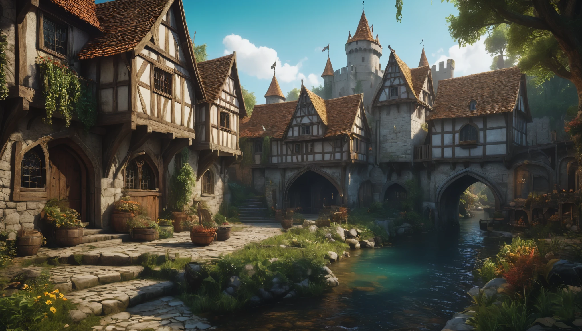 create an image demonstrating the style of ((Medieval Fantasy)) style, hyper realistic, 8k, vibrant colors, sharp crisp image