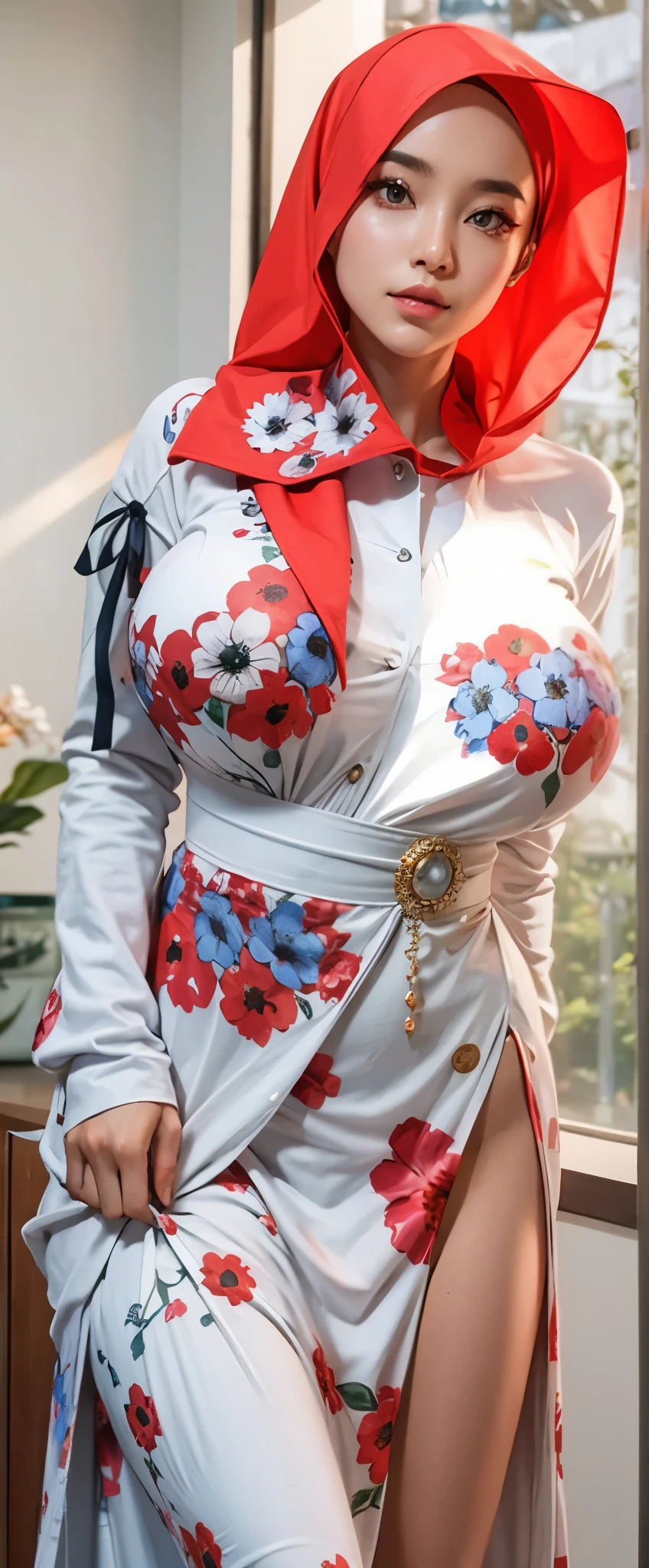 Big breast hijab