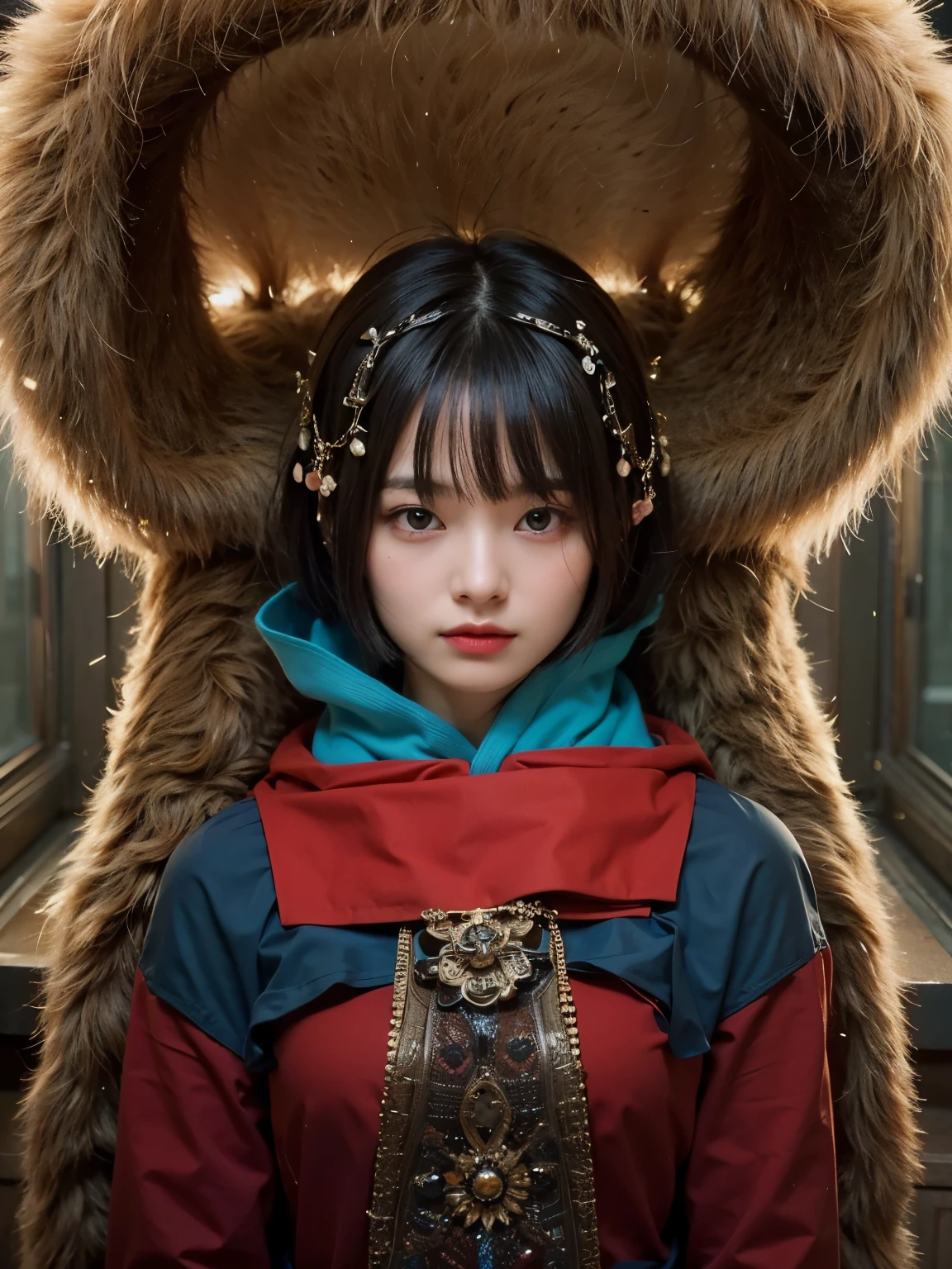 (Best quality, 8k, 32k, Masterpiece, UHD:1.2) "Generate a captivating artwork featuring a young Japanese girl model with short, sleek black hair styled in a chic bob haircut. Envision her bathed in dramatic cinematic lighting, creating an atmosphere of allure and mystery. Emphasize a romantic aesthetic vibe, showcasing the model in a poised and elegant pose that evokes a sense of intimacy and sophistication. Utilize warm and soft tones to enhance the romantic ambiance, and consider incorporating elements like flowing fabrics or flowers to add a touch of ethereal beauty. Capture the essence of romance and beauty through the model's expression, the play of light and shadows, and the overall aesthetic, creating a visually compelling and emotionally resonant piece." (perfect eyes), flawless skin, flawless face, cinematic, tight body, ((well-proportion female hands)), ((female hands with five digits)) ((Body is well proportioned)), ((chic bob haircut)), soft focus