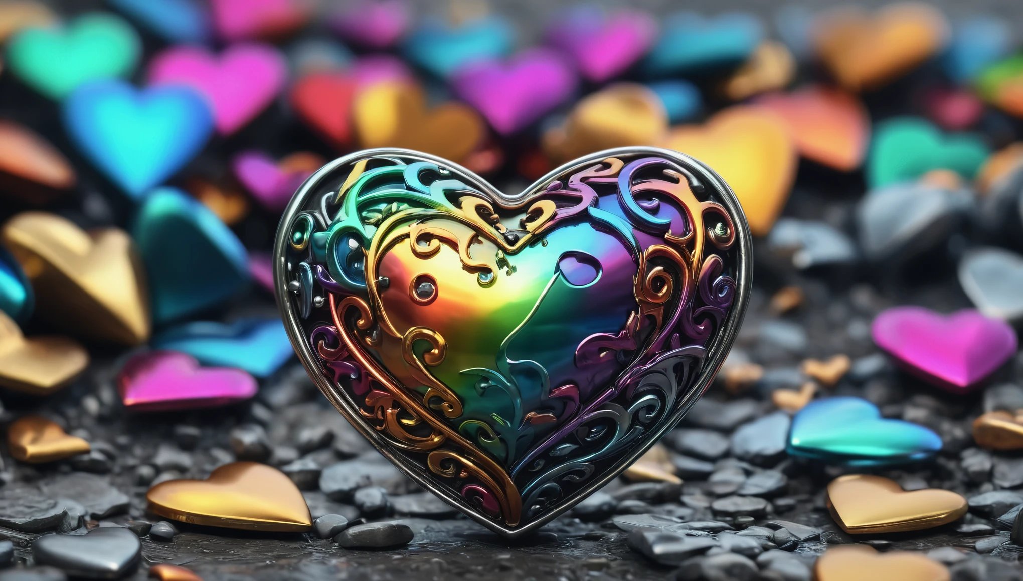 create an image demonstrating the style of ((Metalheart)) style, hyper realistic, 8k, vibrant colors, sharp crisp image
