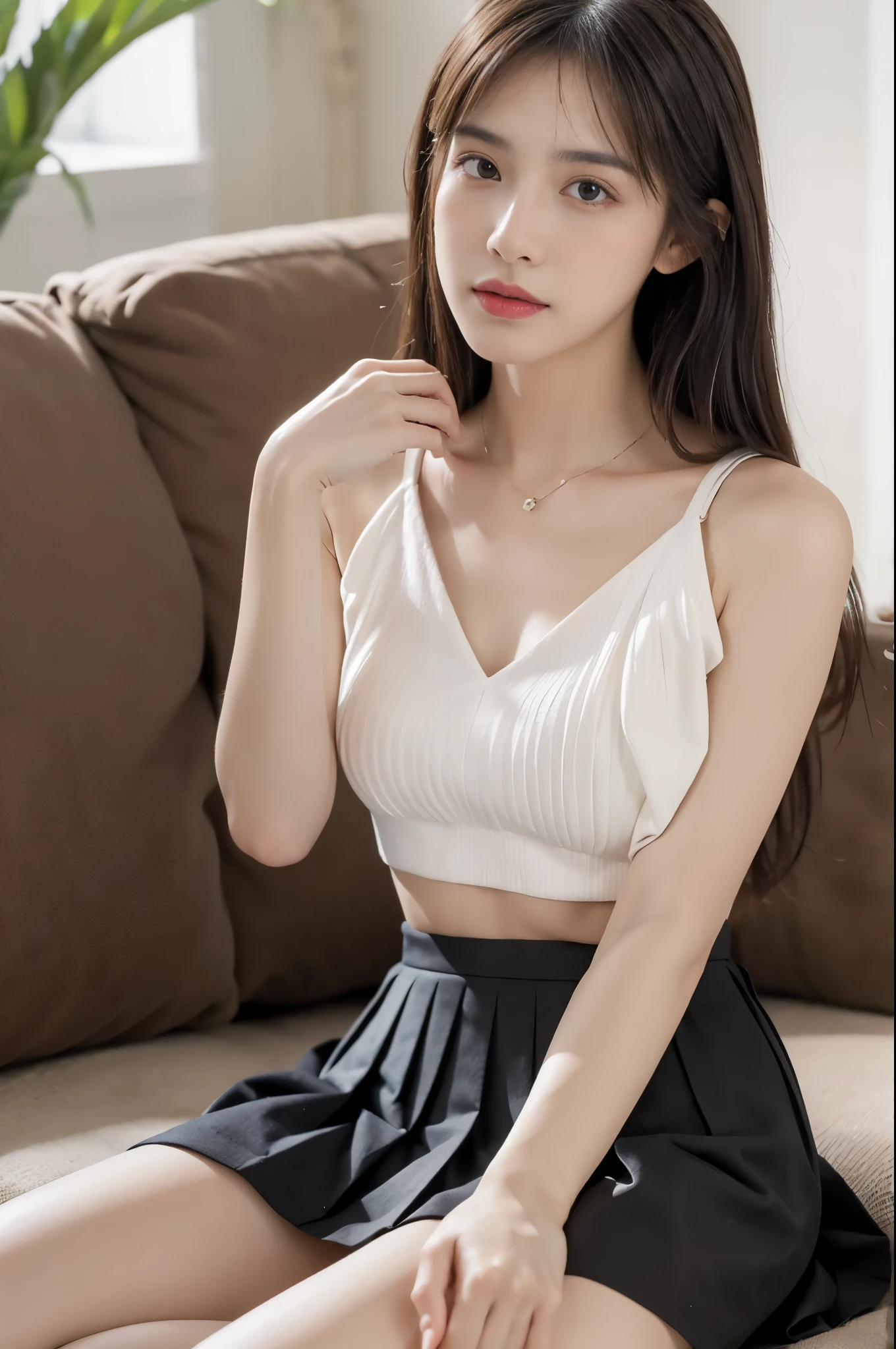 (1 girl), Highly detailed girl, alone, ((Highly detailed face)), (Slender body, Cleavage:0.8), (Japanese with open chest:1.6, blouse:1.5, See through:0.5), (View Viewer, Embarrassing:1.6, Embarrassed look:1.45, Sleepy eyes:1.2, Shy, Upturned eyes, Panicked), (Pleated skirt, Japanese Blessings, Bedroom, From above:1.1, Sleeping on your back, Put your head on the pillow, Spread your legs, Camel Toe, whole body), BREAK ceremony,((Random sexy poses、put in、Deep joy, Ecstatic eyes:1.2)), ((I gasp hard:1.2))、Ecstatic face、Climax expression, whole bodyがけいれんしている、Official Art，Highly detailed CG Unity 8k wallpaper, (masterpiece:1.0),(highest quality:1.0), photo shoot, 8k, Browsing Caution, High resolution, Kodak Portrait 400, Film Grain, Lens flare brilliance,Very low camera angle, View your audience