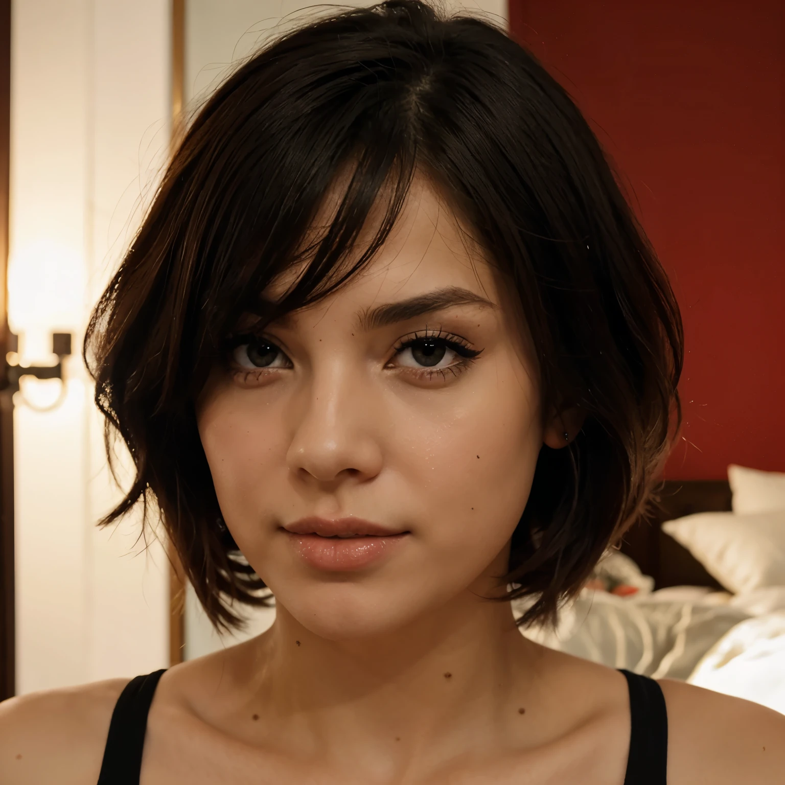 realista, 1 chica, pelo blanco, ojos morados, ojos brillantes, top corto, falda, Labios partidos, rubor, Noche, flores, sol, sollight,