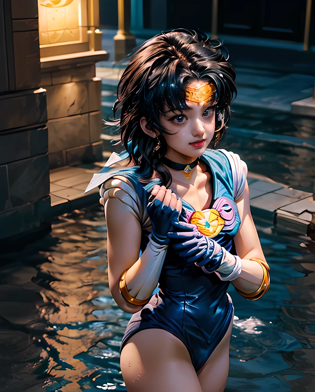 sailor mercury, (sailor mercuryがCowgirlでファック:1.9999999), ((realistic, highest quality, High resolution, real women pictures:1.6)), ((sailor mercuryのレオタードを着た16歳の女の子:1.97)), curved body, (sailor warrior white leotard), Cowgirlで男とセックスする美しい女の子, (Leotard and choker worn by sailor warriors:1.79), gloves up to the elbow, (slender body shape:1.9), ((anatomically correct:1.1479)), Detailed depiction of the vagina, Sailor warrior leotard made of thin fabric, thin waist, ((美少女が大股開きCowgirlセックス:1.97)), beautiful thighs, (Cowgirlで膣にペニスを挿入する美少女:1.7419), saddle, 変態男とCowgirlセックス, (Too cute small face:1.2), Cowgirl, My whole body is wet with lotion, white leotard that fits your skin, The penis is inserted into the vagina, nose too small,  beautiful girl has sex with her clothes on, Beautiful girl straddling penian exposing his penis:1.714)), vagina is wet, (normal limb:1.2), (put your hands behind your head:1.6), nostrils are not visible, sailor mercuryが膣にペニスを入れて腰を振る, (Sailor Moon), lips slightly open, (outdoor pool:1.37), sailor mercuryが性的に興奮する, (美しい女性がCowgirlで男とセックスする:1.99997), (Lower body exposed:1.71), short-haired with bangs, (the cutest face:1.2)