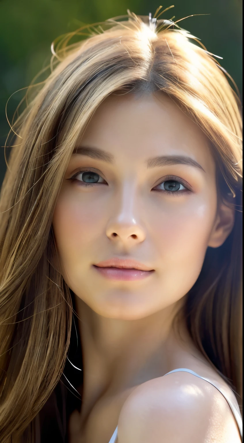 dress、(Photoreal:1.4)、(hyper realistic:1.4)、(realistic:1.3)、(smooth lighting:1.05)、(映画の照明Improvement of quality:0.9)、32K、1 girl、20 year old girl、realistic lighting、Backlight、facial light、ray tracing、(brighter light:1.2)、(Improvement of quality:1.4)、(Top quality real texture skin:1.4)、finely tuned、detailed face、fine eyes、close up of face、(Enhances the beauty of skin texture:1.1)、high resolution、High resolution、realistic、realistic skin texture、Light brown long hair with highlights