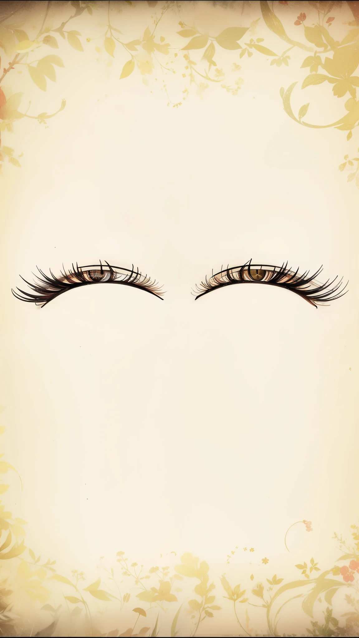 a close up of a pair of false eyelash on a beige background, eyeeyelash, eyelash, long eyeeyelash, long eyelash, eyes half closed, winged eyeeyelash, big eyes with eyeeyelash, Roll your eyes back, feathered eyeeyelash, white eyes and eyeeyelash, eyes closed, eyes closed, Eyes open, Eyebrow, small Eyebrow, dark brown eyes and eyeeyelash, Just eyes