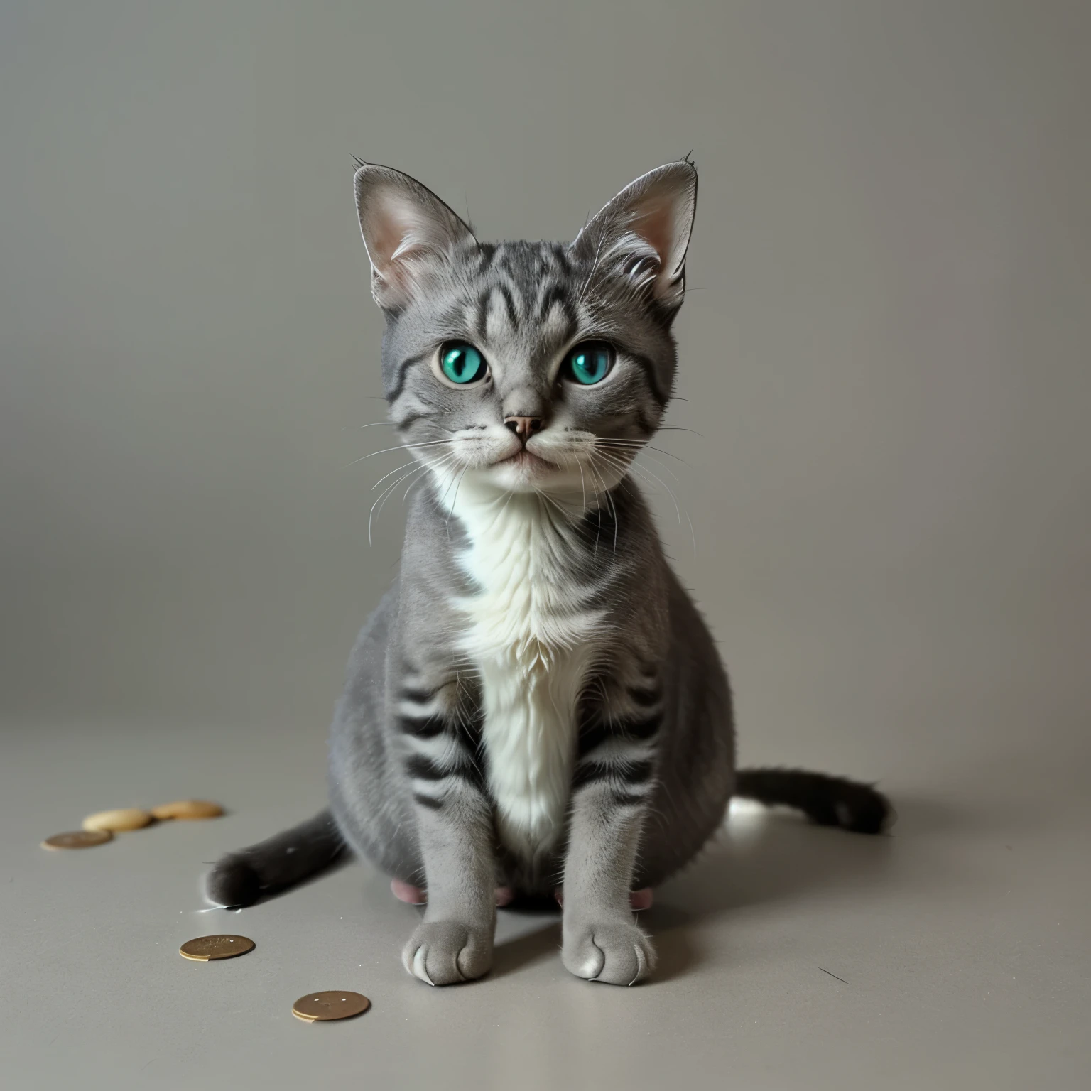 Little mathematical animated cat