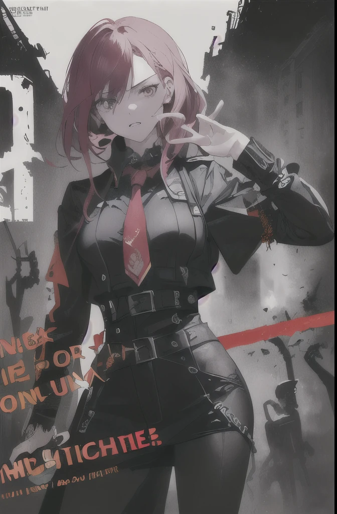 (red hair:1.2), PunkAI, vagabond_style, manga panel, monochrome, greyscale, 1girl, long hair, punk skirt, heavy jacket, smirk, blood splatter, squatting, tokyo city, <lora:add_detail_no_trigger:1> <lora:PunkAI:0.6><lora:vagabond_style:1>