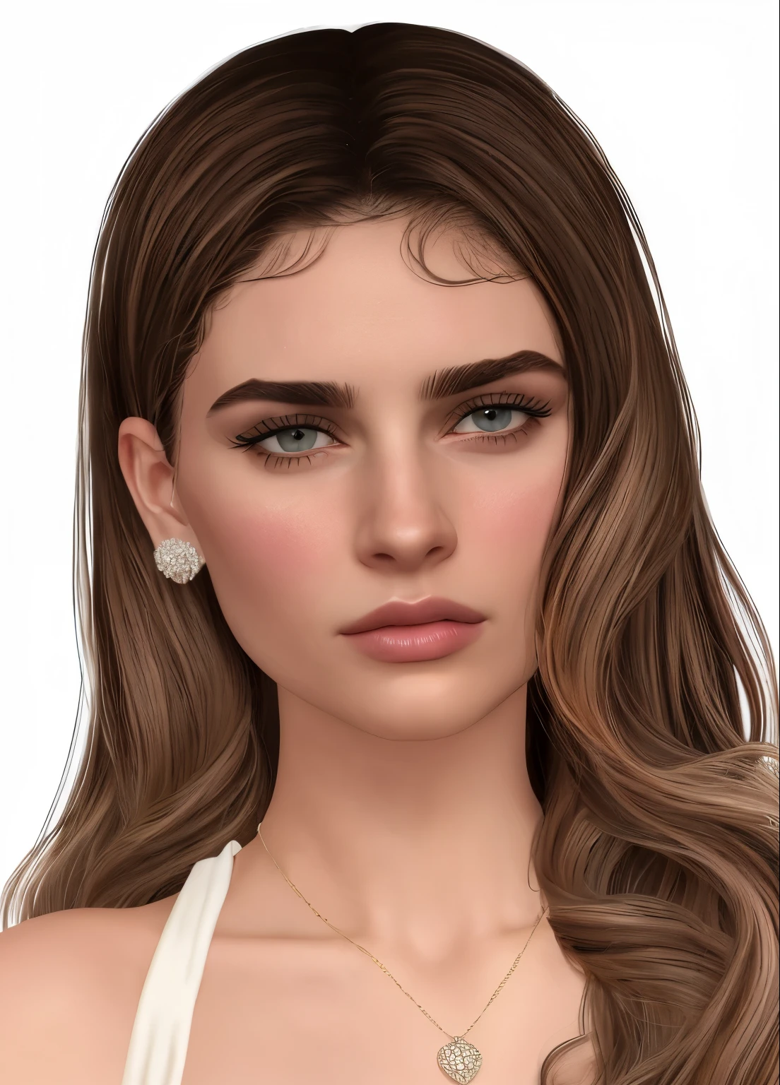stardew valley, girl with dark blue hair medium to long length, amber eyes, pale skin with freckles, piercings