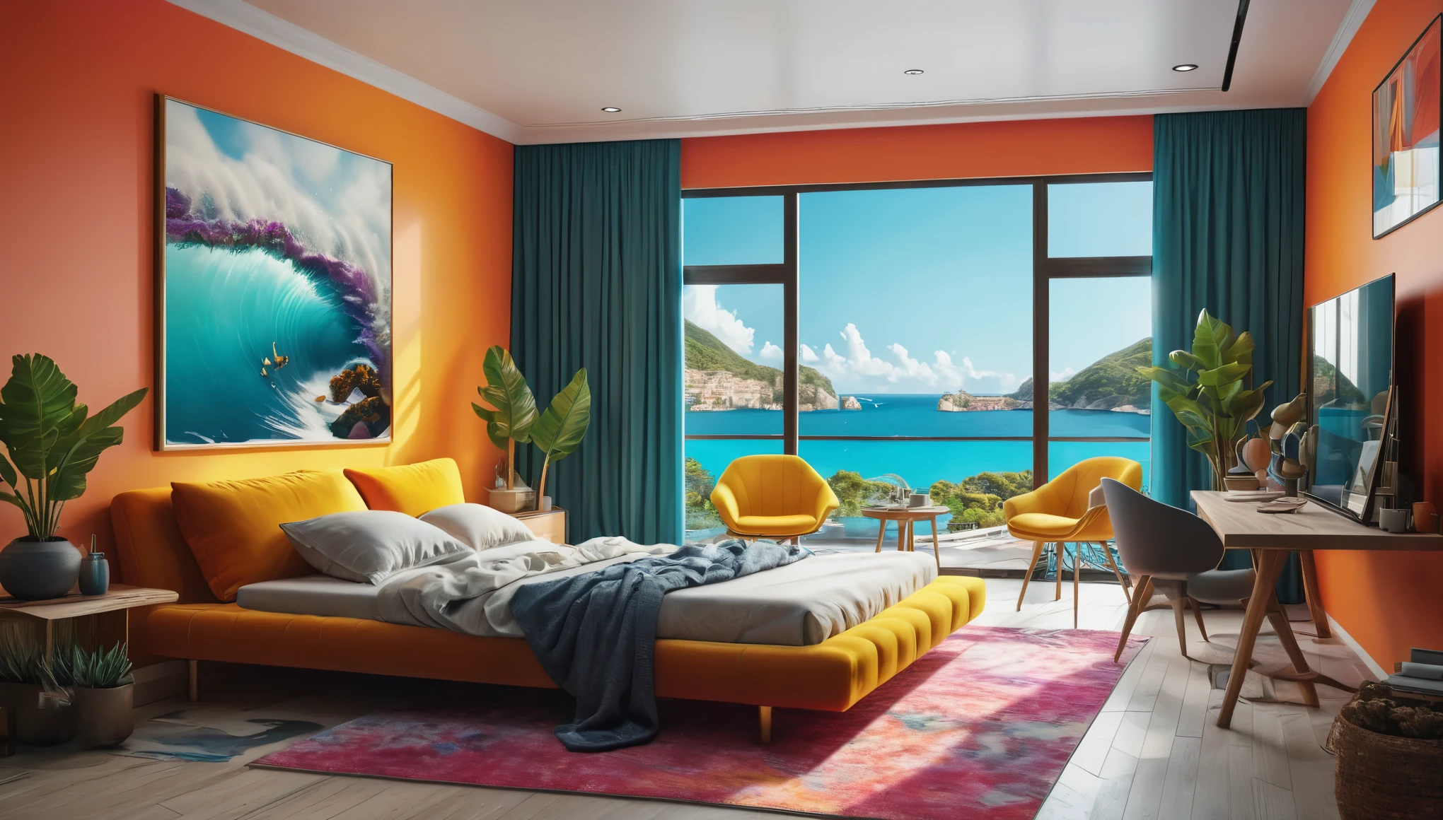 Create imaginative and amazing images demonstrating the style of ((Modernism)), hyper realistic, 8k, vibrant colors, sharp crisp image