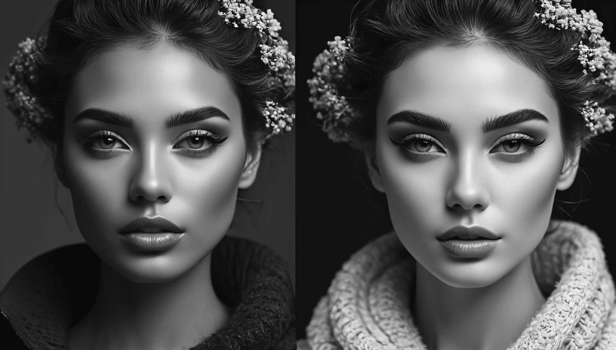 Create imaginative and amazing images demonstrating the style of ((Monochrome-Color Split)), hyper realistic, 8k, vibrant colors, sharp crisp image