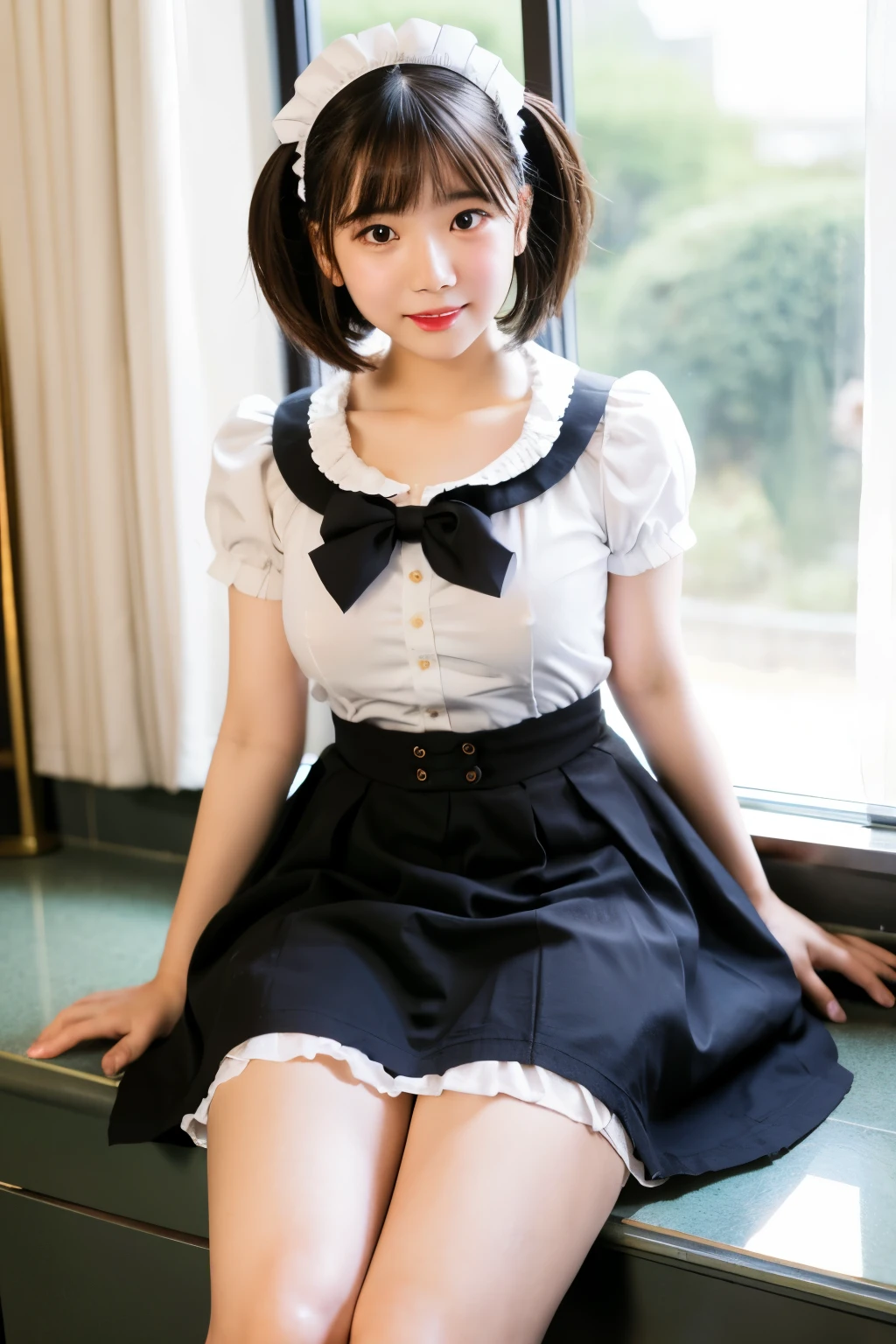 Girl, Lady, Fluttery Skirt, Whole Body, Baby Face, ta, Furifuri, Maid, Nipples