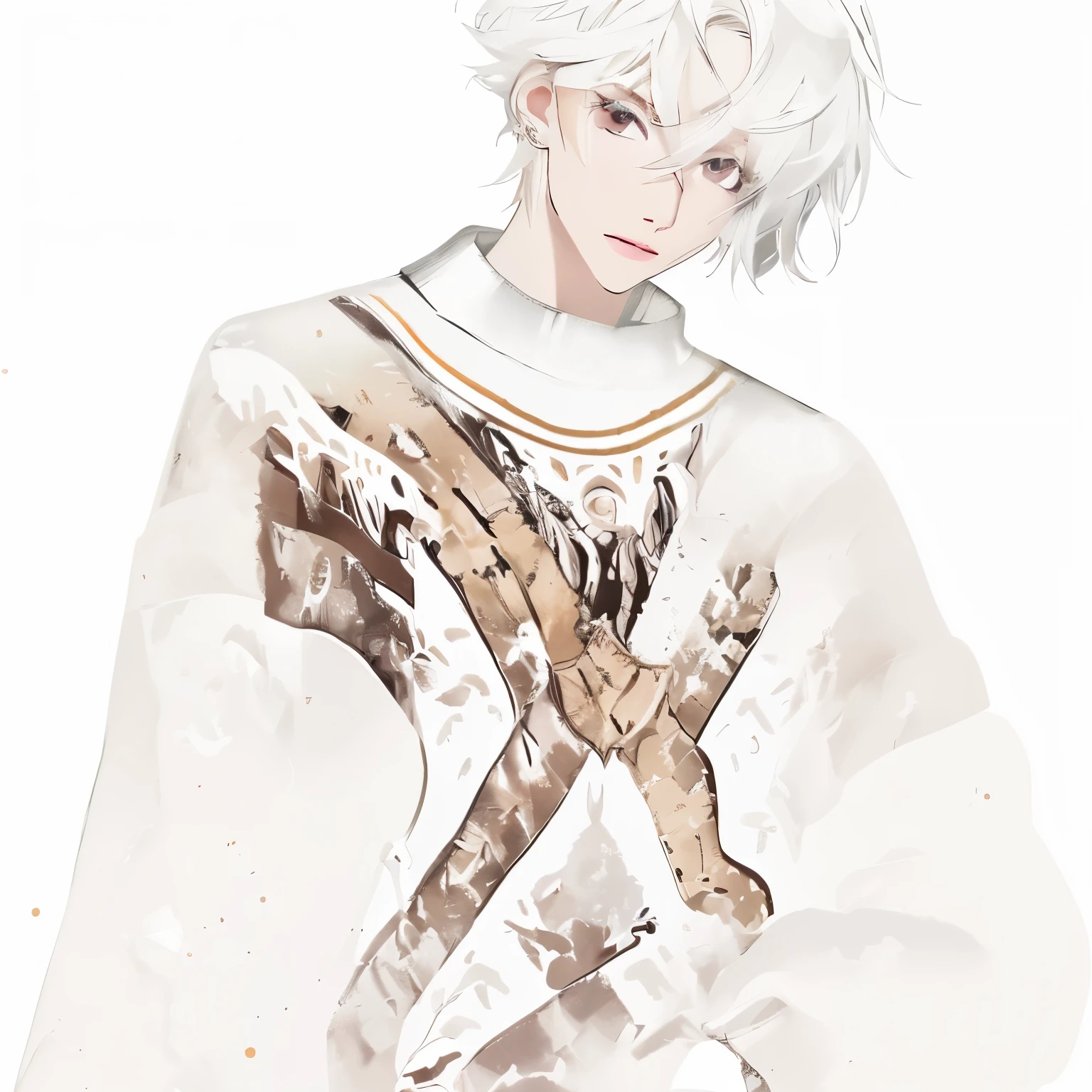 pure white background
