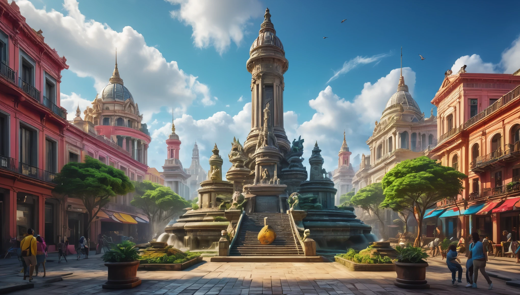 Create imaginative and amazing images demonstrating the style of ((Monumentality)), hyper realistic, 8k, vibrant colors, sharp crisp image